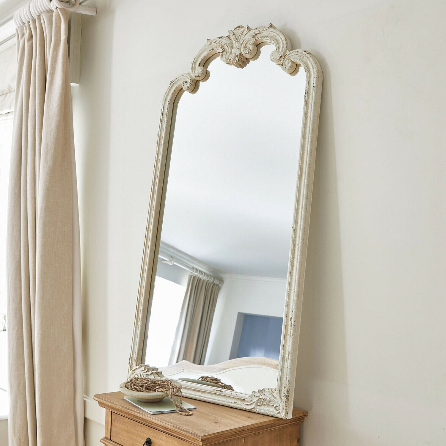 Mirabeau Spiegel Spiegel Vitré-sur-Rhone antikweiß