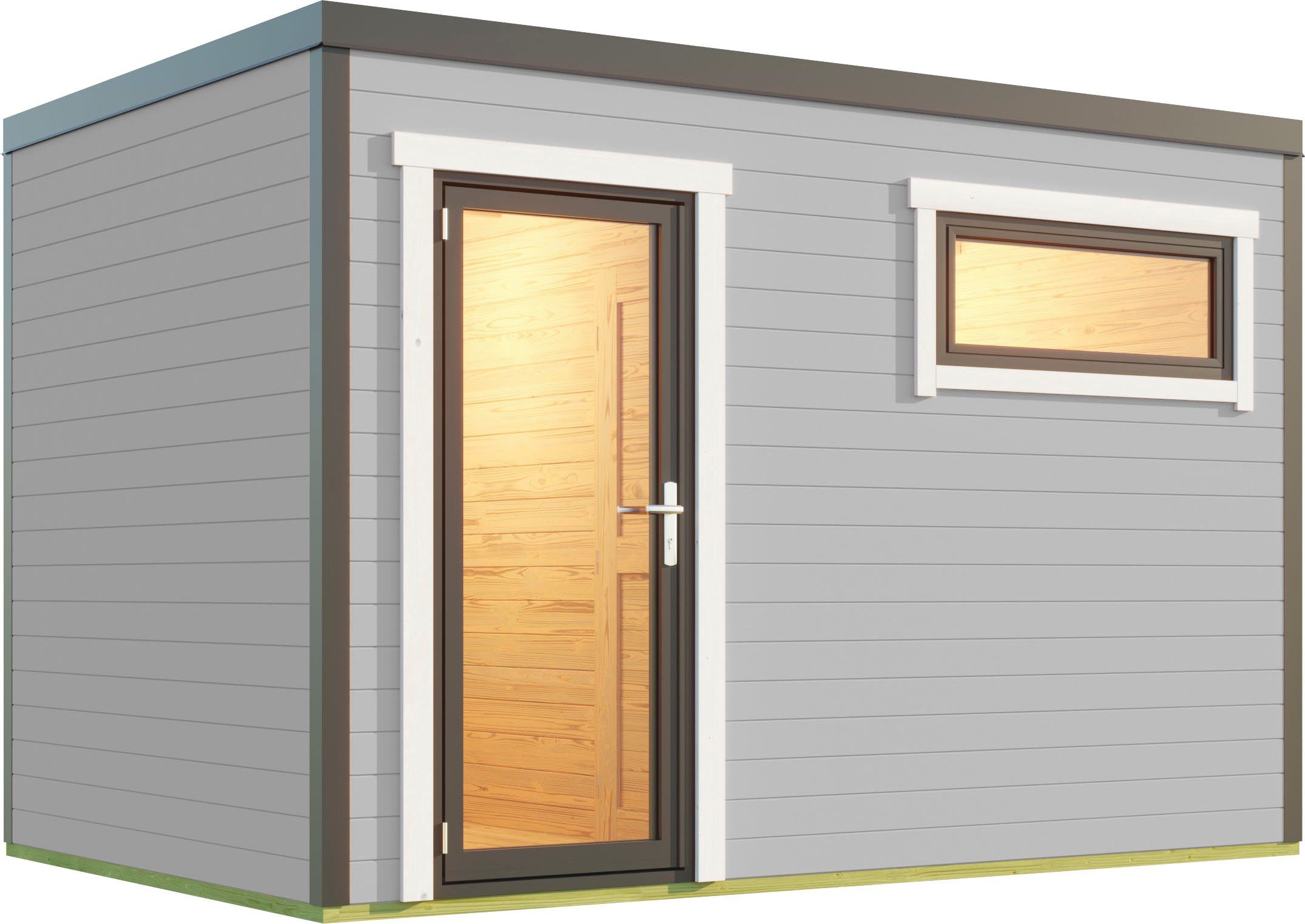 LASITA MAJA Gartenhaus SARDINIA, BxT: 350x250 cm, (Set, inkl. Fussbodenbretter zum verlegen)