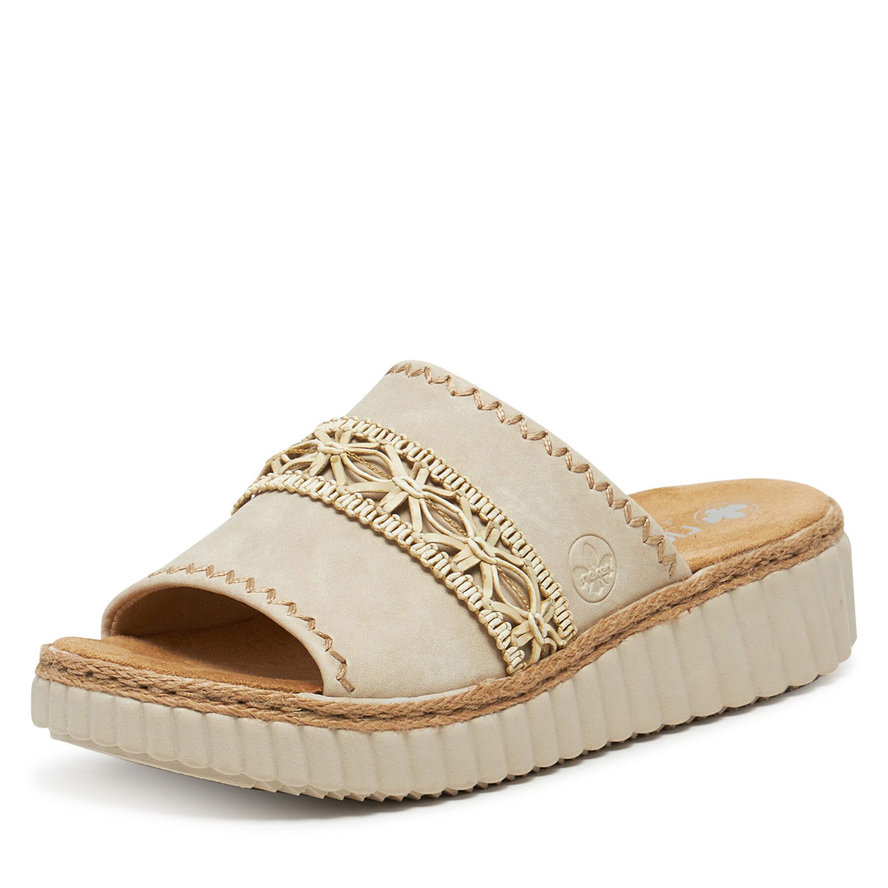 Rieker Rieker Damen-Flip-Flops Beige 69278-60 Badepantolette