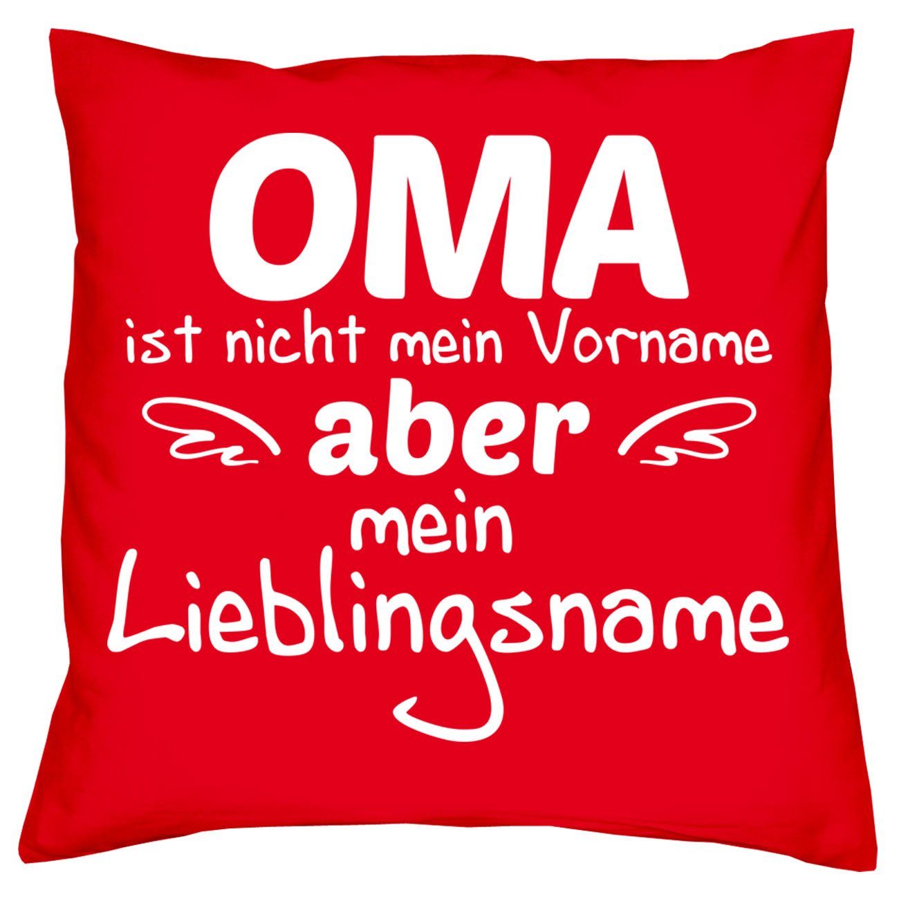 mit Lieblingsname Urkunden, Opa Großeltern anthrazit Soreso® für Oma Lieblingsname Dekokissen Weihnachtsgeschenk Kissen-Set