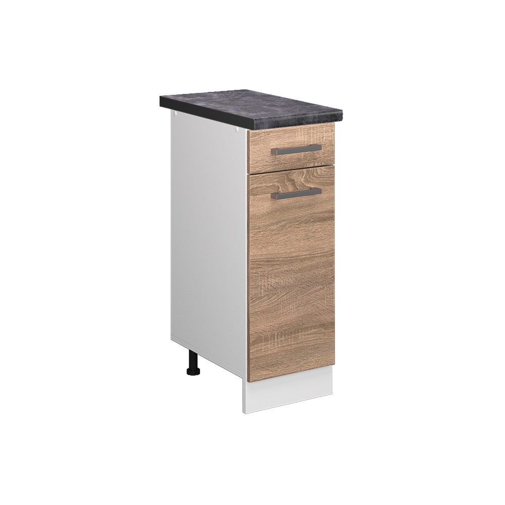 Vicco Unterschrank R-Line, Sonoma/Weiß, 30 cm, günstig online kaufen