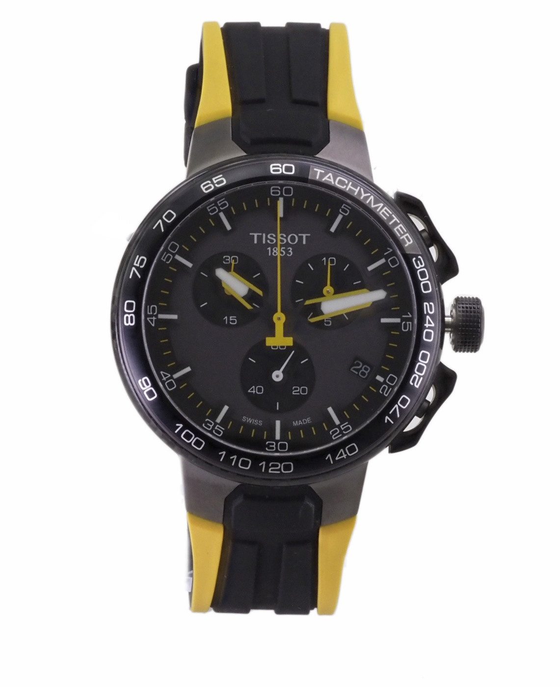 Tissot Quarzuhr Tissot Herren Quarz Uhr Chronograph T-Race Cycling Tour de France T111, (Weiß)