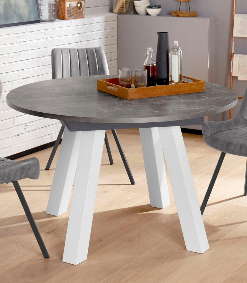 Esstisch, Untergestell schräg gestellt, 3 cm starke Tischplatte online