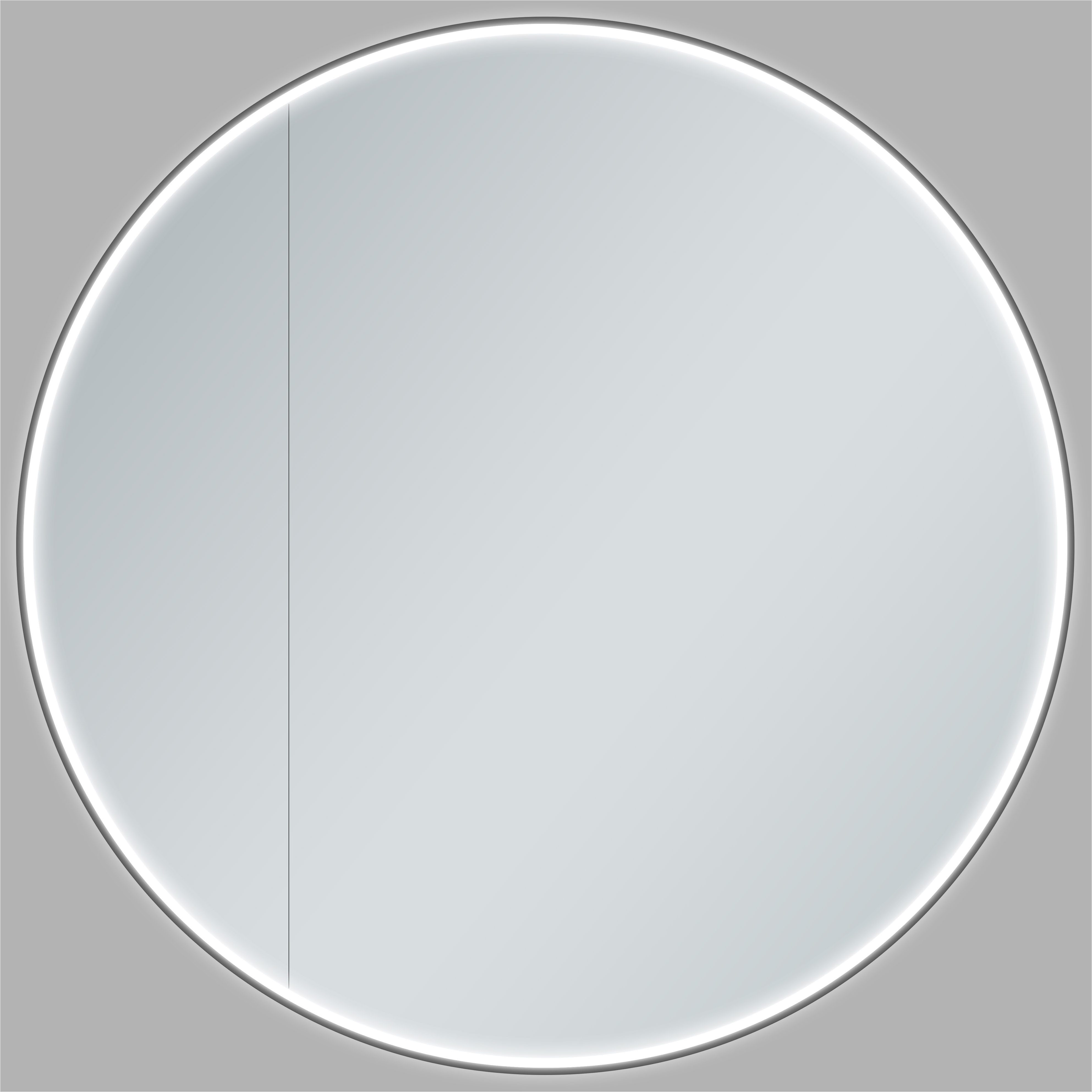 Talos Badezimmerspiegelschrank Talos Black Nova austauschbare LED-Beleuchtung