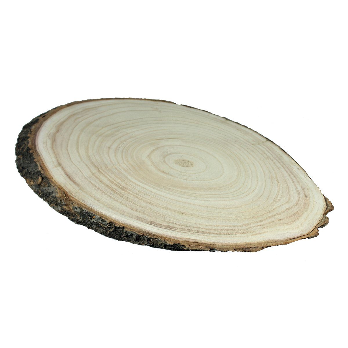 Rindenscheiben Baumscheibe groß 47x27 cm Tischdeko Baumplatte Holzscheibe Holztablett