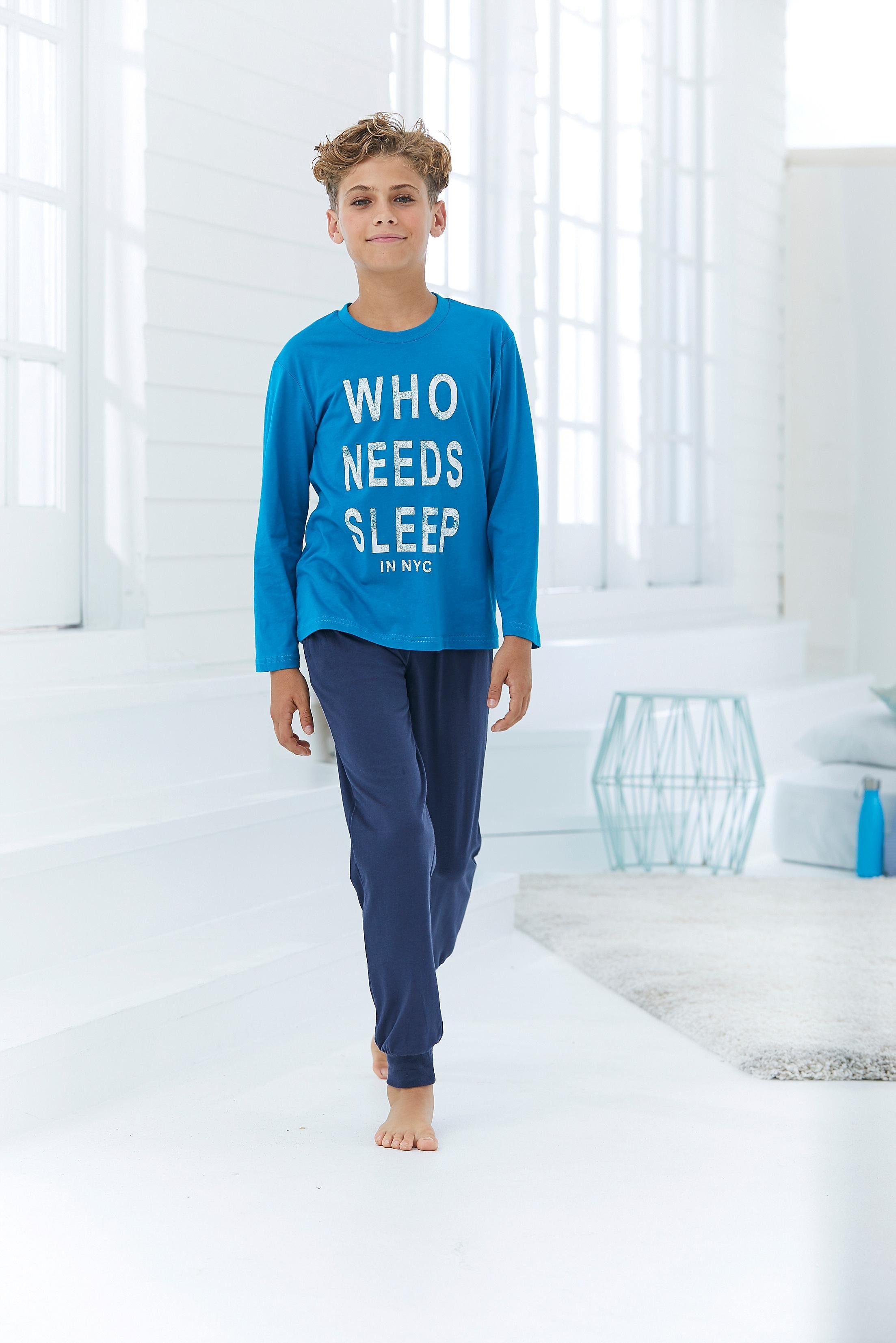 Pyjama mit witzigem Spruch, Schöner Pyjama für Jungen online kaufen | OTTO