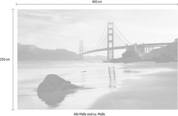 Komar Vliestapete Golden Gate, (1 St), 400x250 cm (Breite x Höhe), Vliestapete, 100 cm Bahnbreite