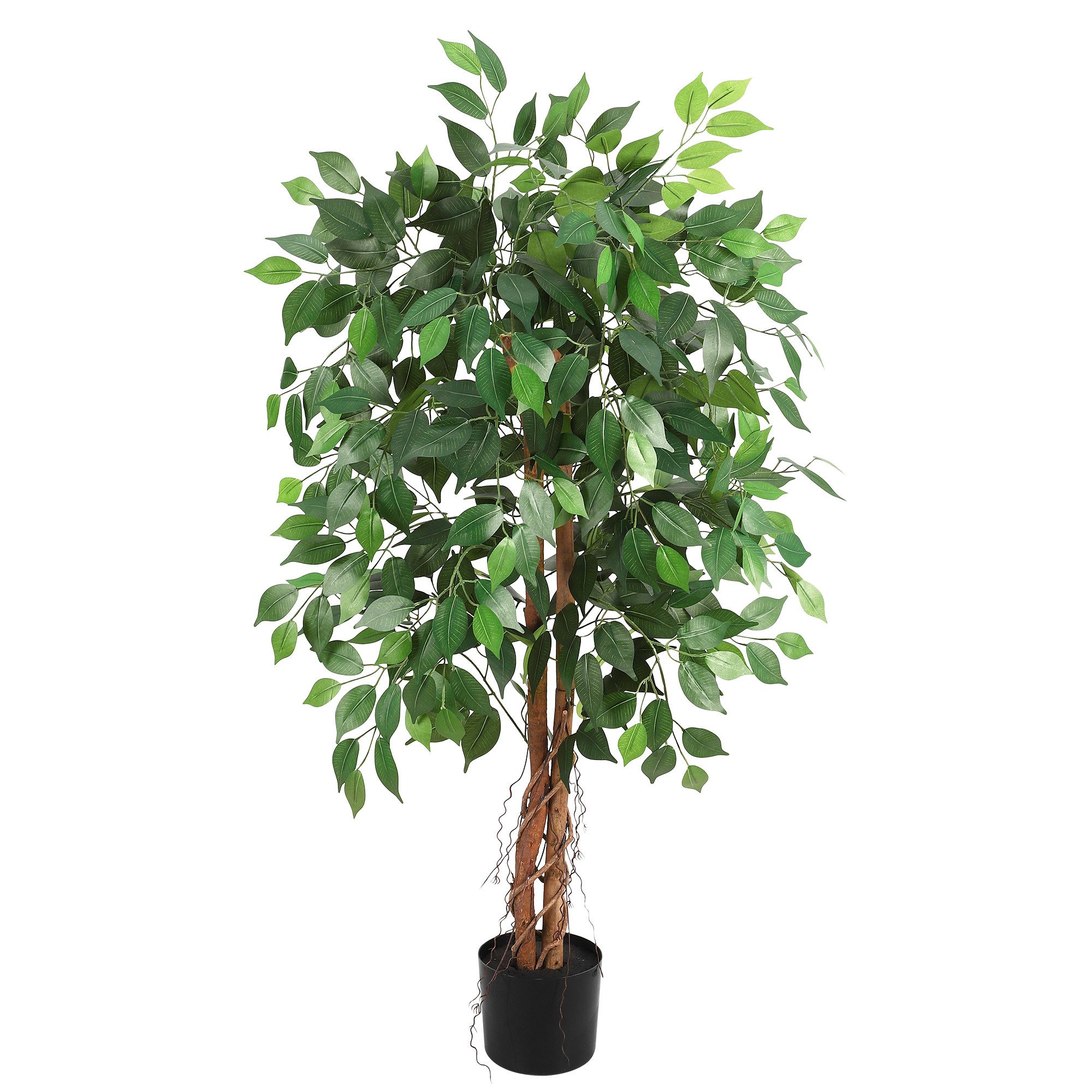 Kunstbaum Kunstpflanze Ficus,Mit NatüRlichem Holzstamm& Naturgetreue günstig online kaufen