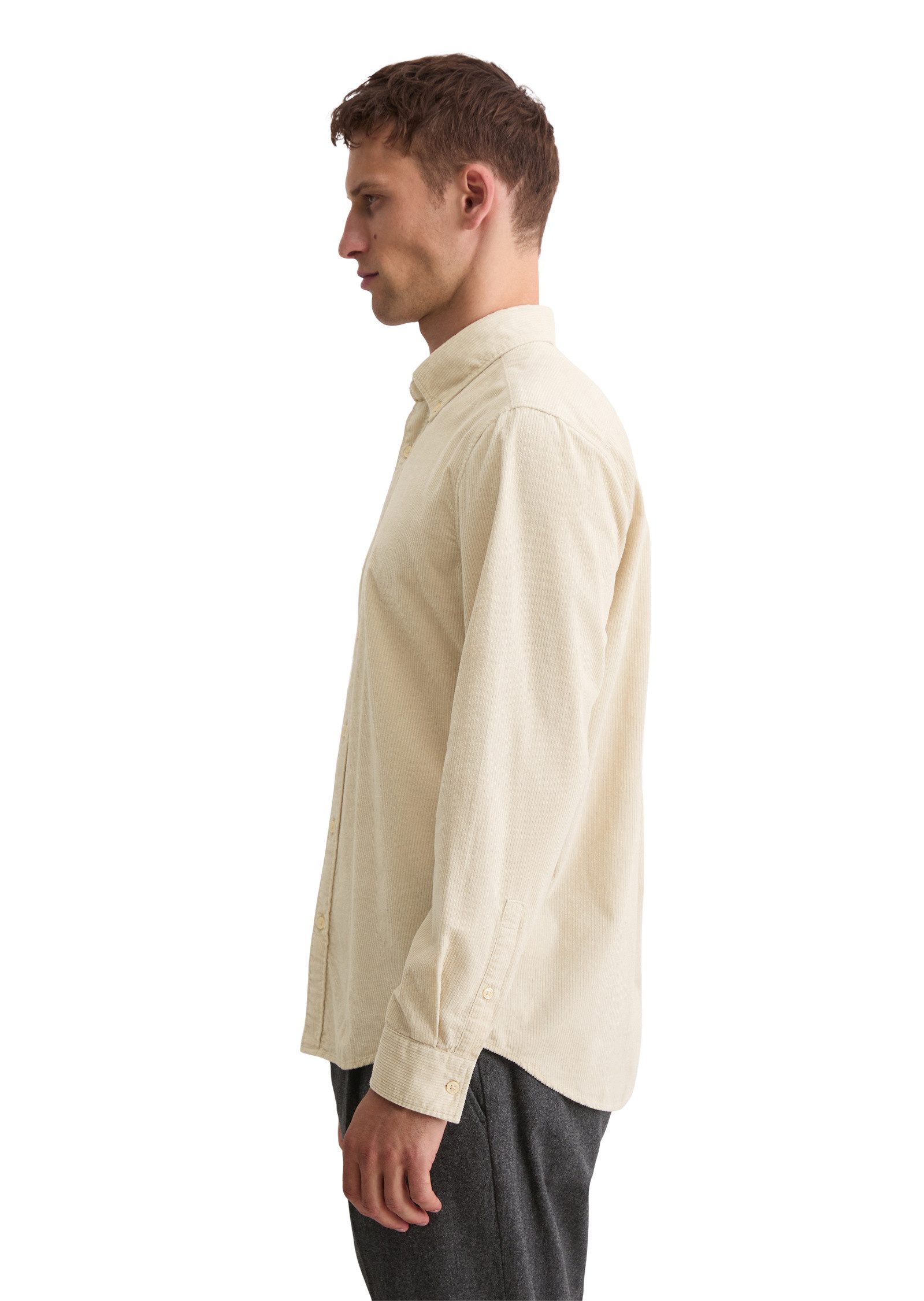 Marc O'Polo Langarmhemd mit Button-Down-Kragen günstig online kaufen