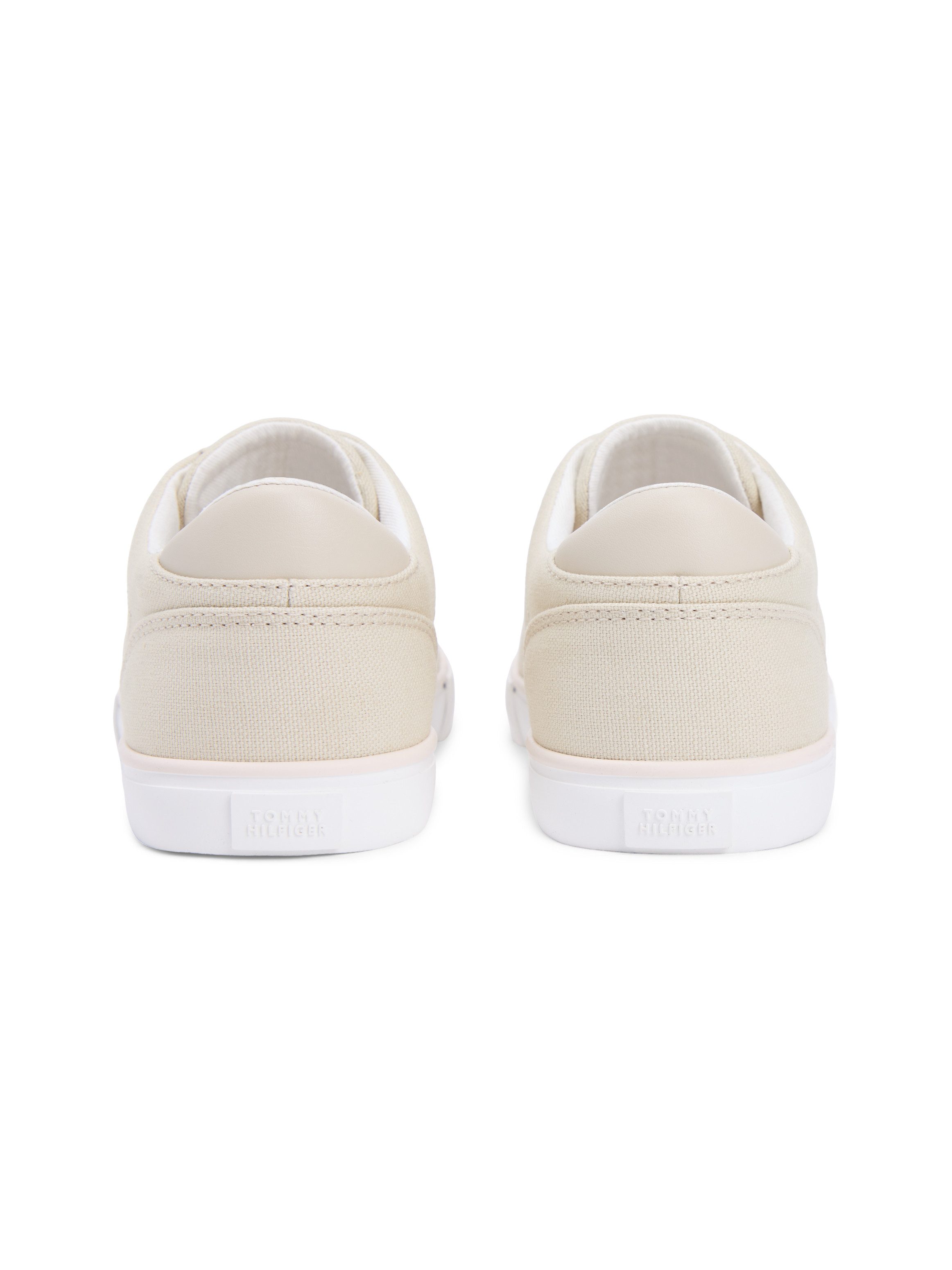 Tommy Hilfiger TH LOW PROFILE VULC CANVAS Plateausneaker Halbschuh, Schnürer, Freizeitschuh mit gepolstertem Schaftrand