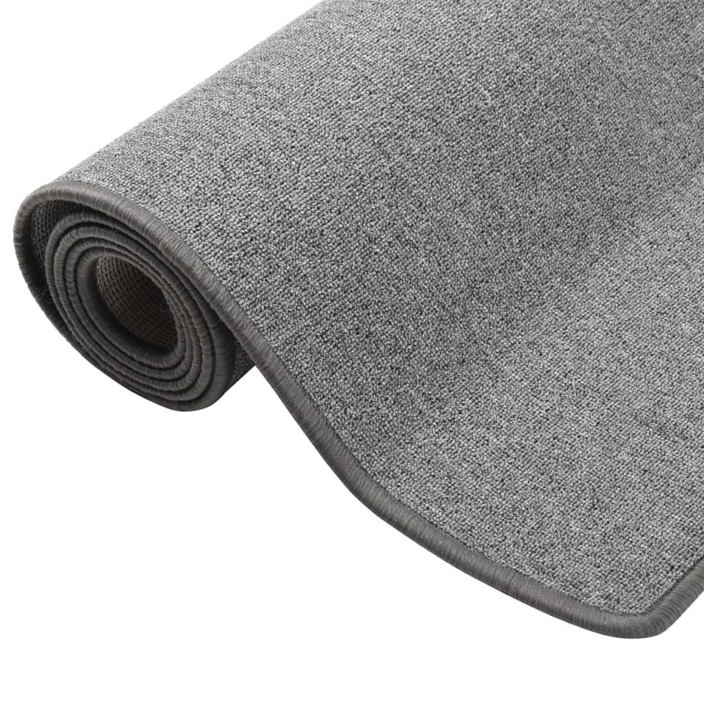 furnicato Läufer Dunkelgrauer Nadelvlies Teppich 50 x 100 cm günstig online kaufen