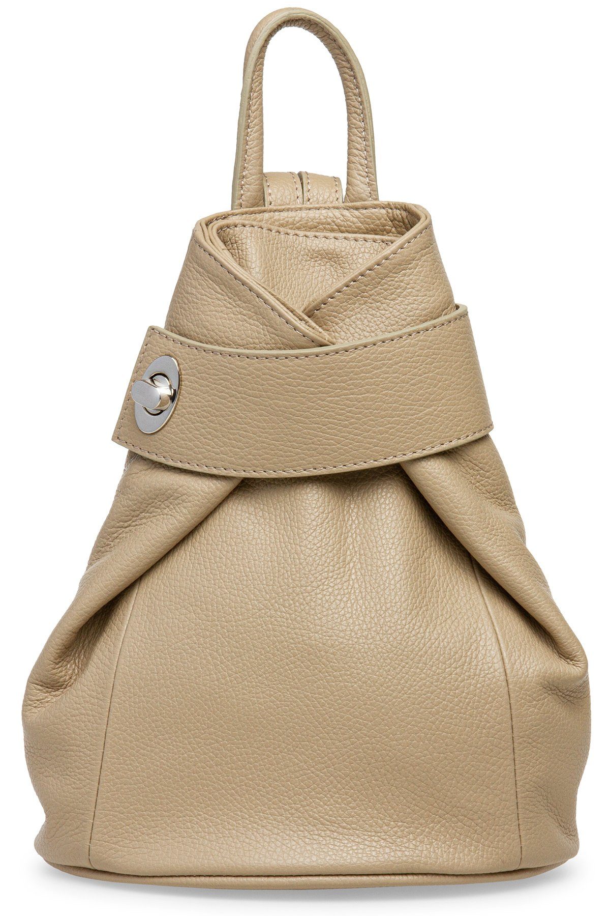 Caspar Cityrucksack Mittelgroßer Damen Rucksack aus Leder - CLASSIC LINE - Modell No.789