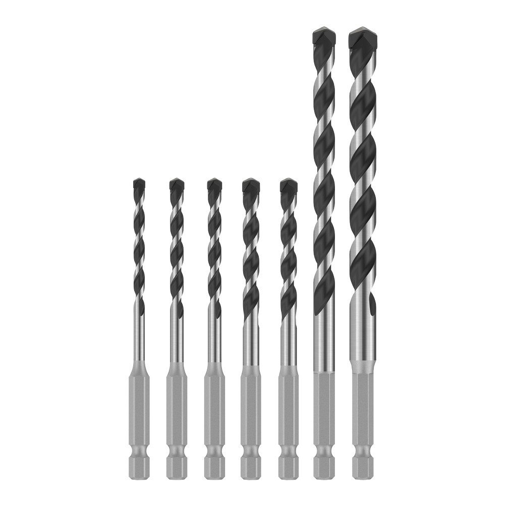 Bosch Professional Bohrersatz PRO HEX-5 Bohrer-Set 7-tlg. 6-10 mm für Beton, Spitze mit durchgehender Carbide-Schneide