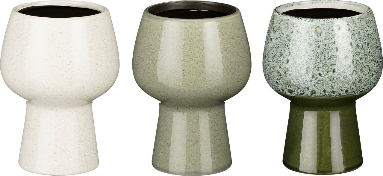 Mica Decorations Blumentopf Mica Keramik Blumentopf Ø 12 x H 16,5 cm sortie günstig online kaufen