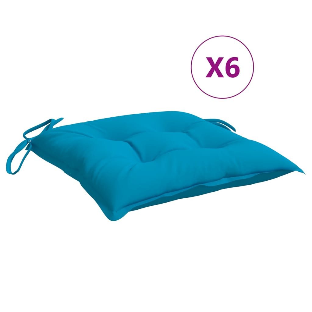 vidaXL Sitzauflage Palettenkissen 6 Stk. Hellblau günstig online kaufen