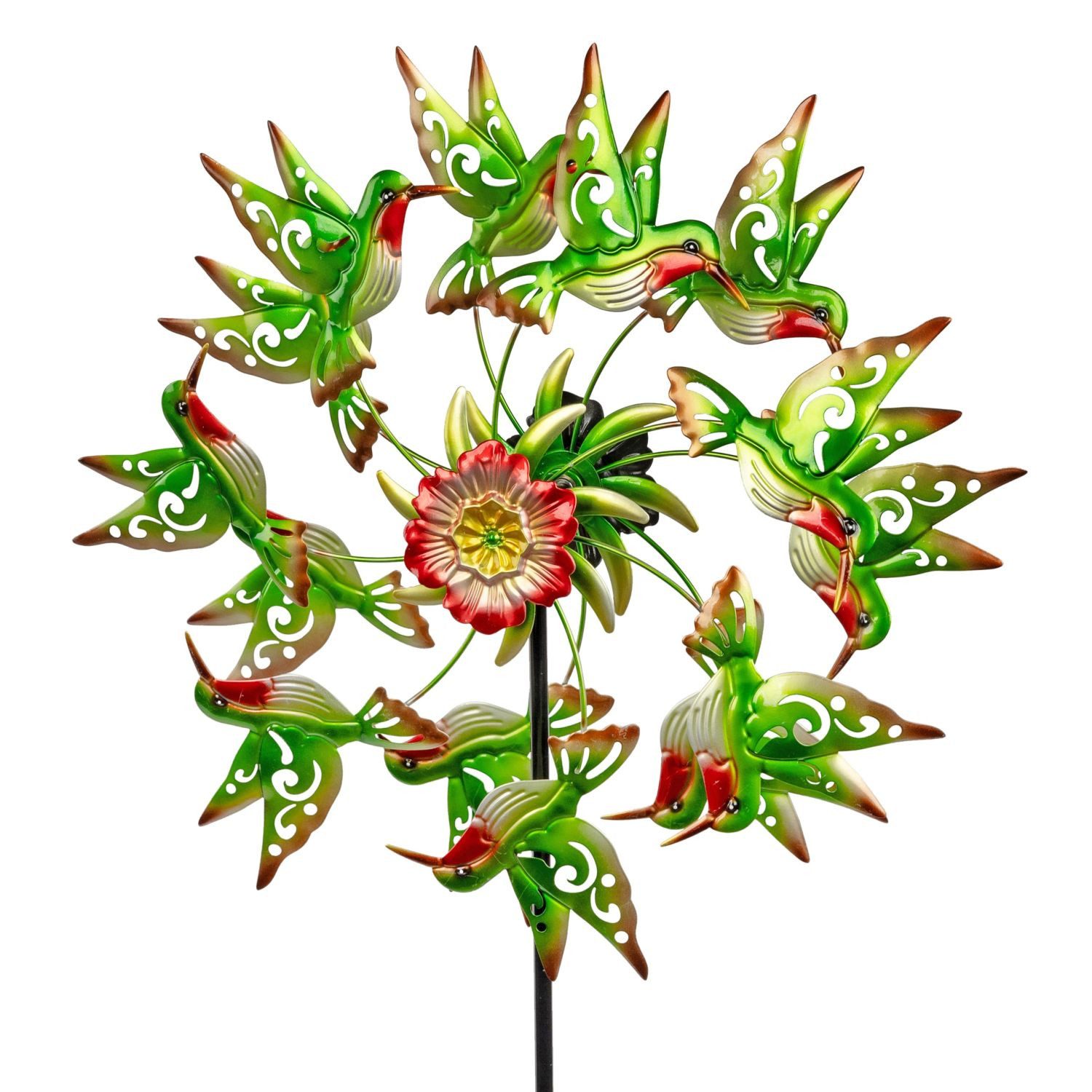 formano Deko-Windrad Sommerzeit, mit Kugellager, Mehrfarbig, Blume, H: 130cm