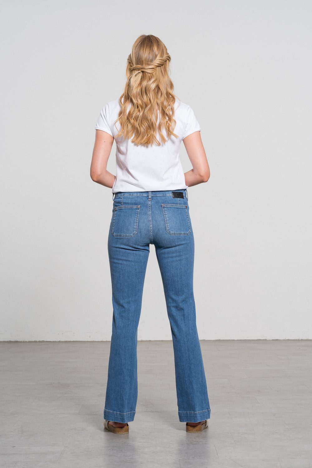Feuervogl Bootcut-Jeans fv-Ben:te, High Waist, Hyperflex, Damen Jeans
