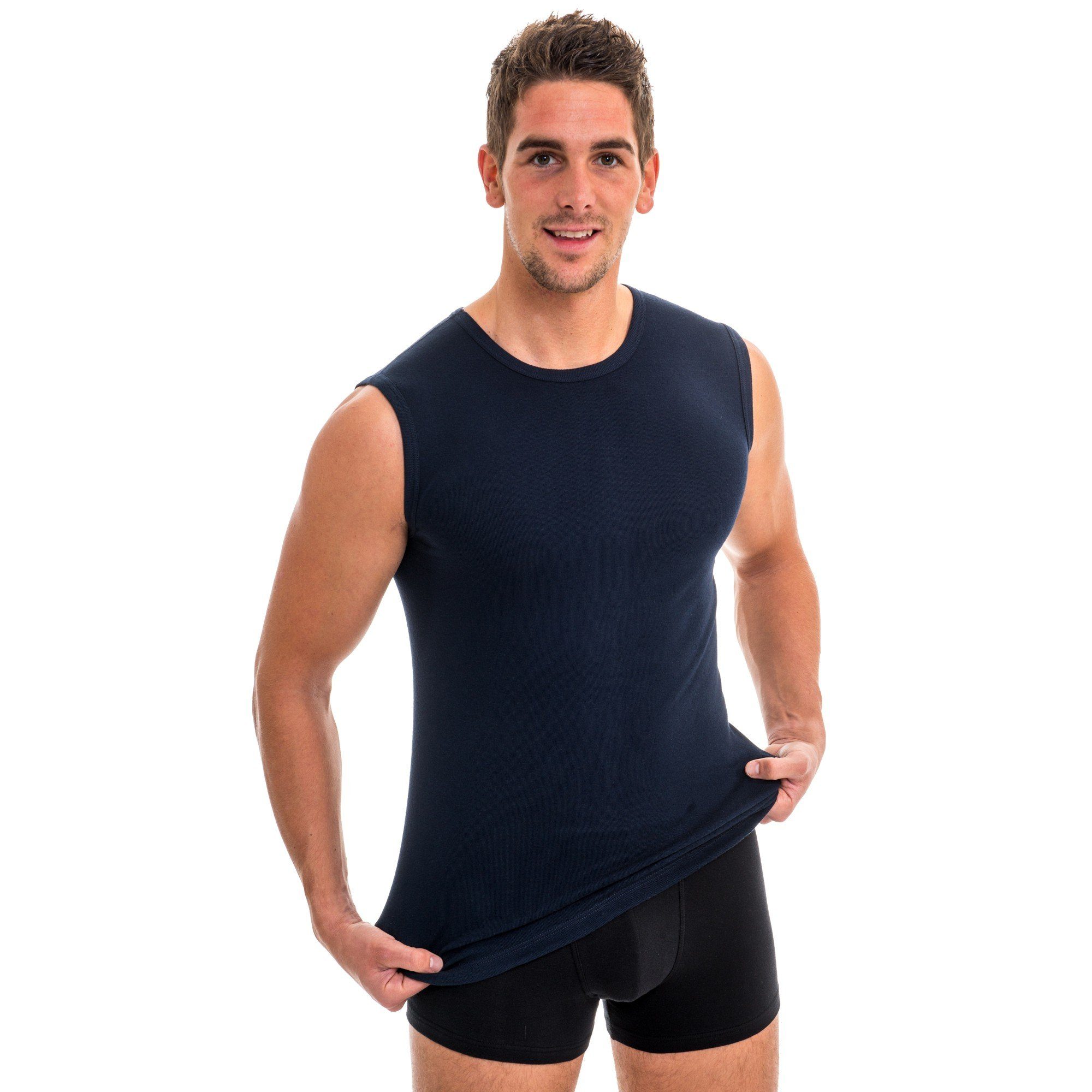 HERMKO Achseltop 3040 Herren Muskelshirt aus günstig online kaufen