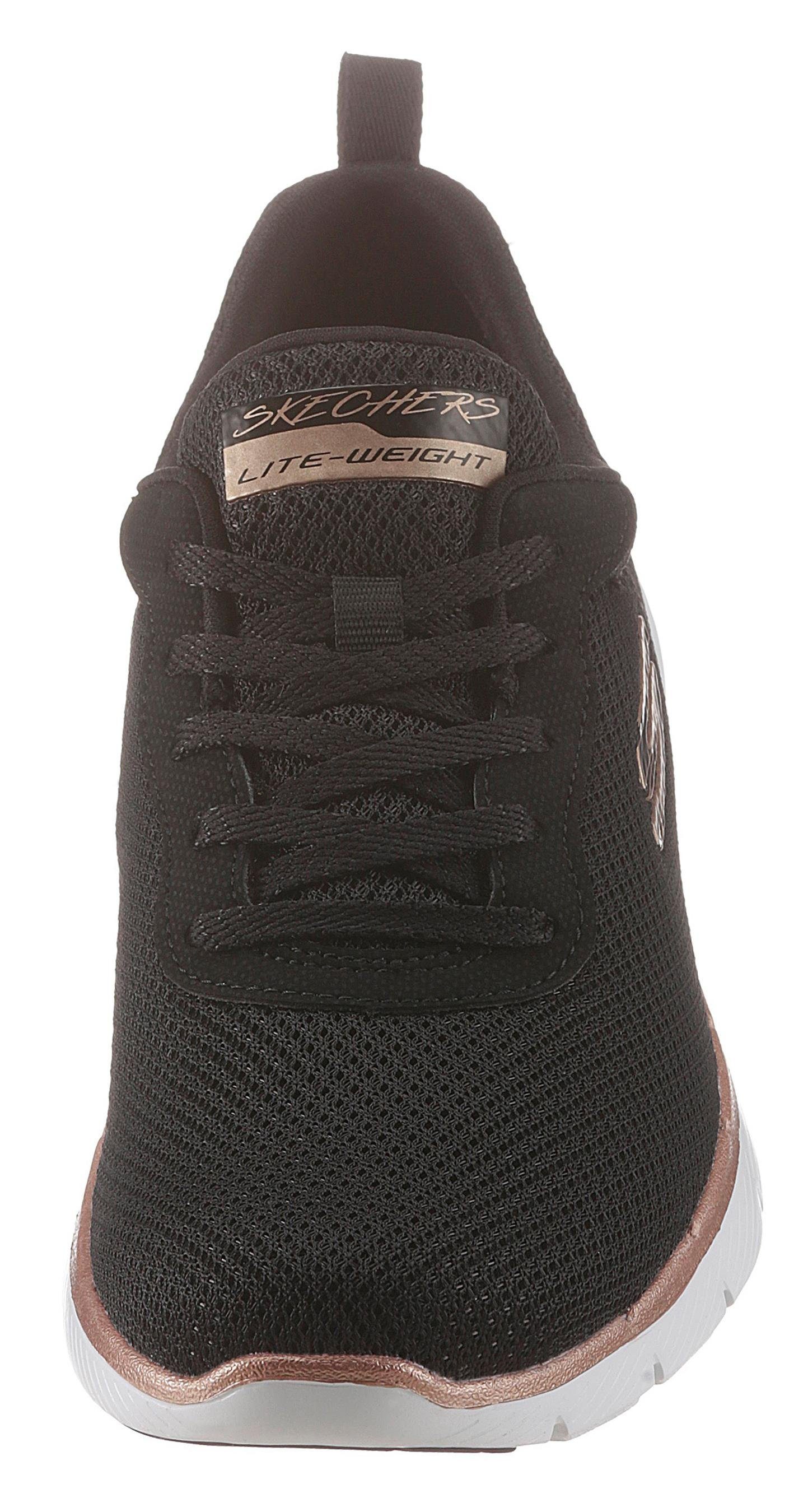 3.0 Memory Insight - Ausstattung First Flex Sneaker mit Skechers Foam Appeal schwarz-rosa