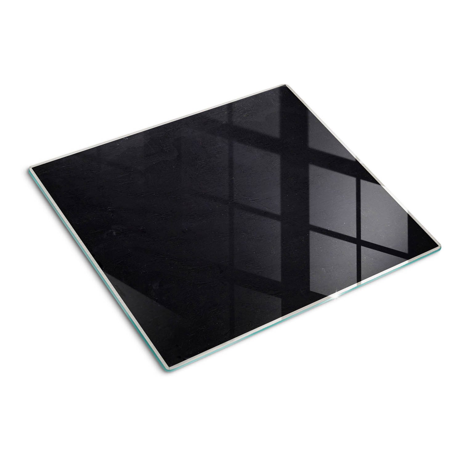 Tulup Schneidebrett Abdeckung Spritzschutz Schwarz Herdabdeckplatte Gehärtetes Glas, (1-St)