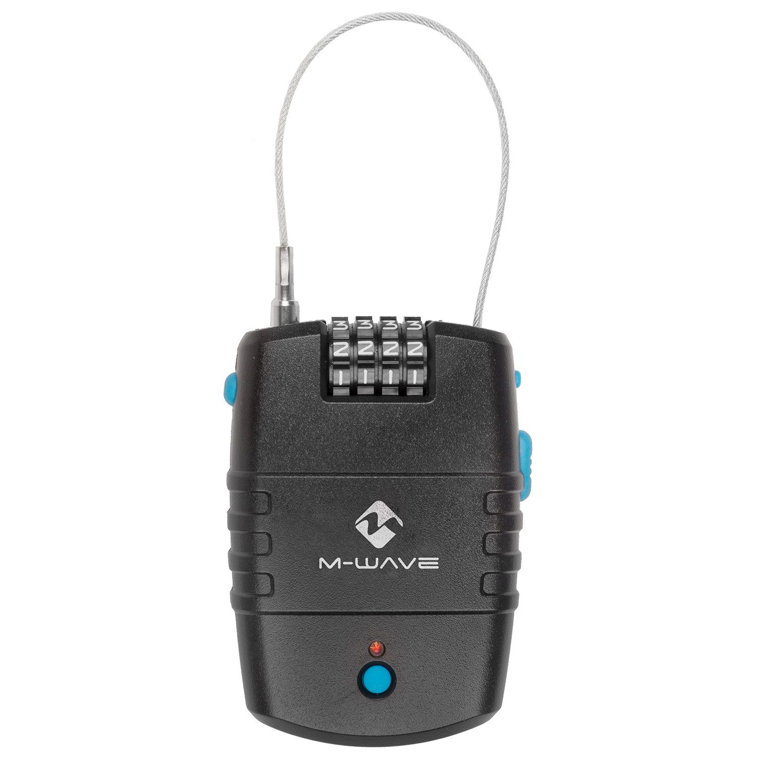 M-Wave Multifunktionsschloss Helmschloss Alarmschloss 73 cm Multifuktionsschloss 90 dB