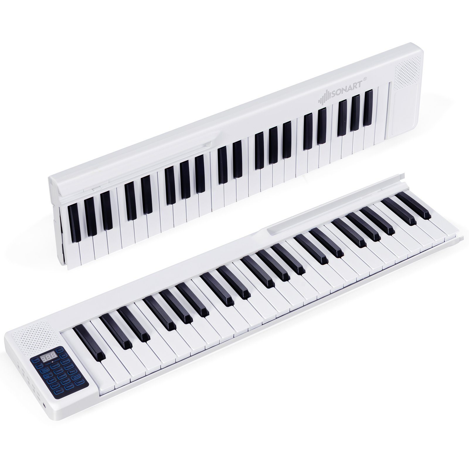 COSTWAY Digitalpiano, 88 Tastatur, mit 128 Rhythmen & Töne