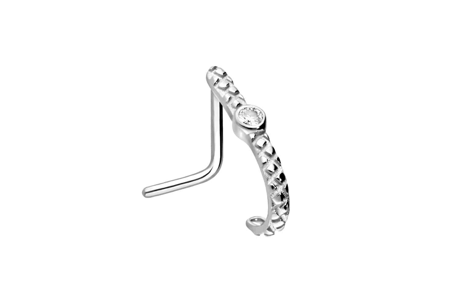 PIERCINGLINE Nasenpiercing Chirurgenstahl Nasenstecker KRISTALL (Nasenstecker, 1-tlg)