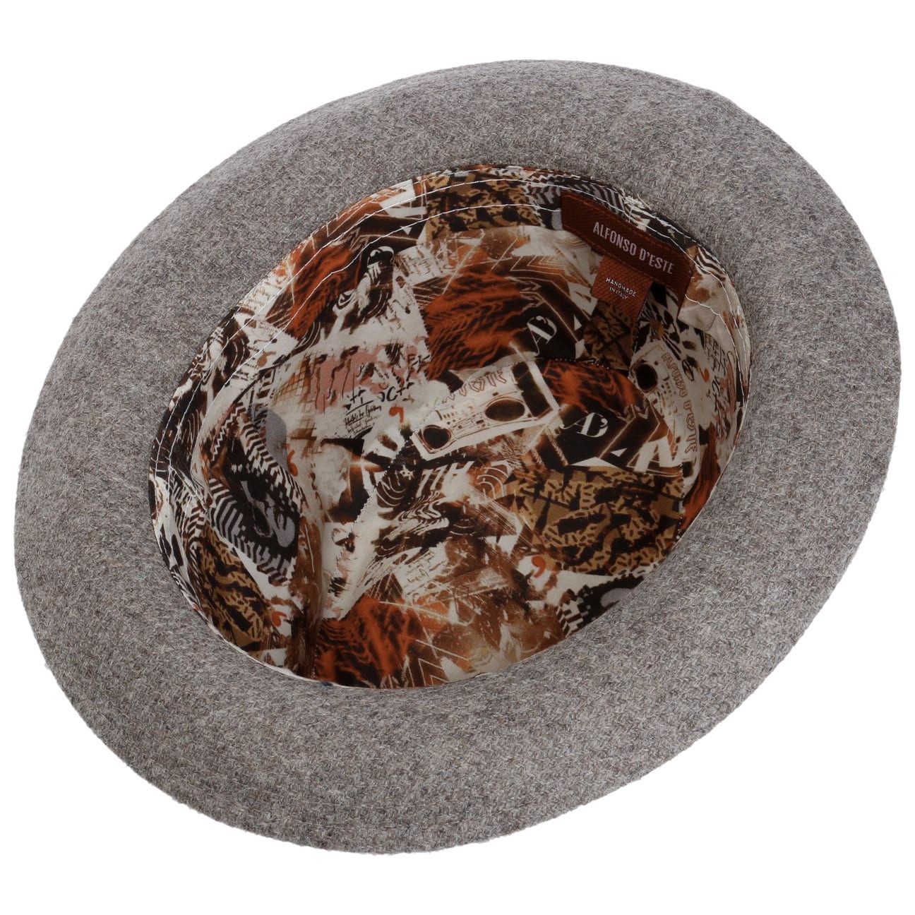 Alfonso D´Este Filzhut (1-St) Wollfilzhut mit Futter, Made in Italy