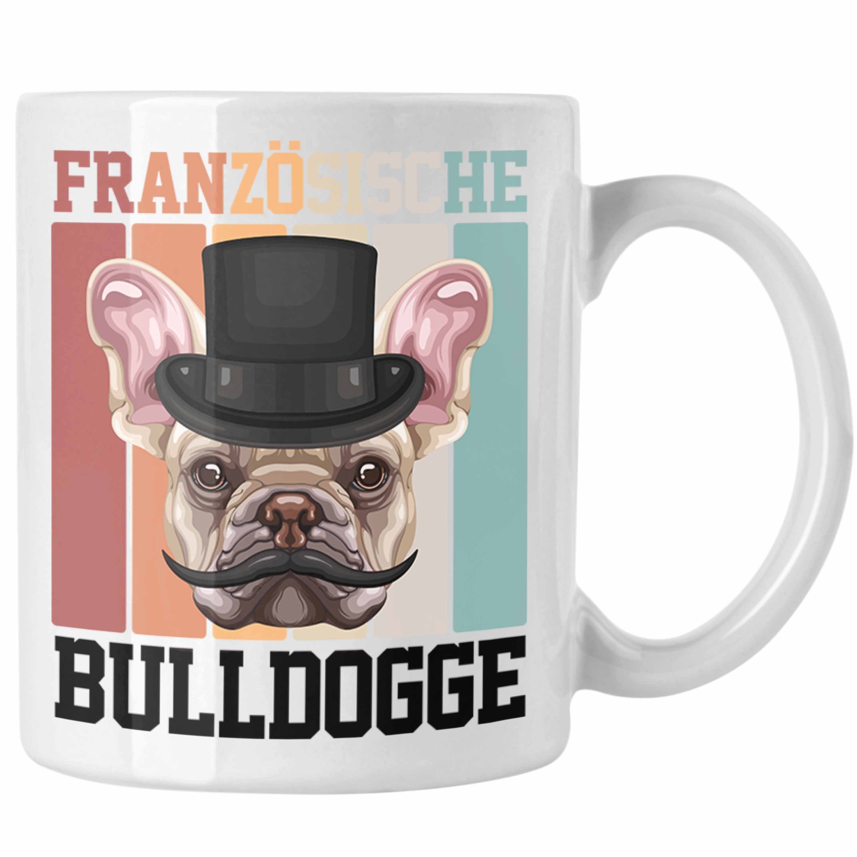 Trendation Tasse Französische Bulldogge Besitzer Lustiger Weiss Tasse Spruch Geschen Geschenk
