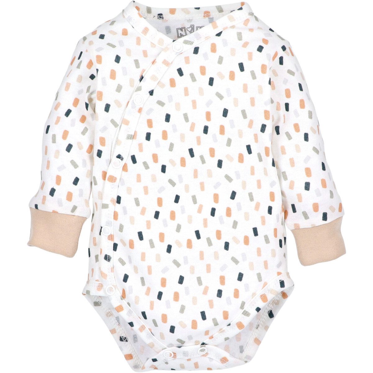Langarmwickelbody Floral Unisex Kinder