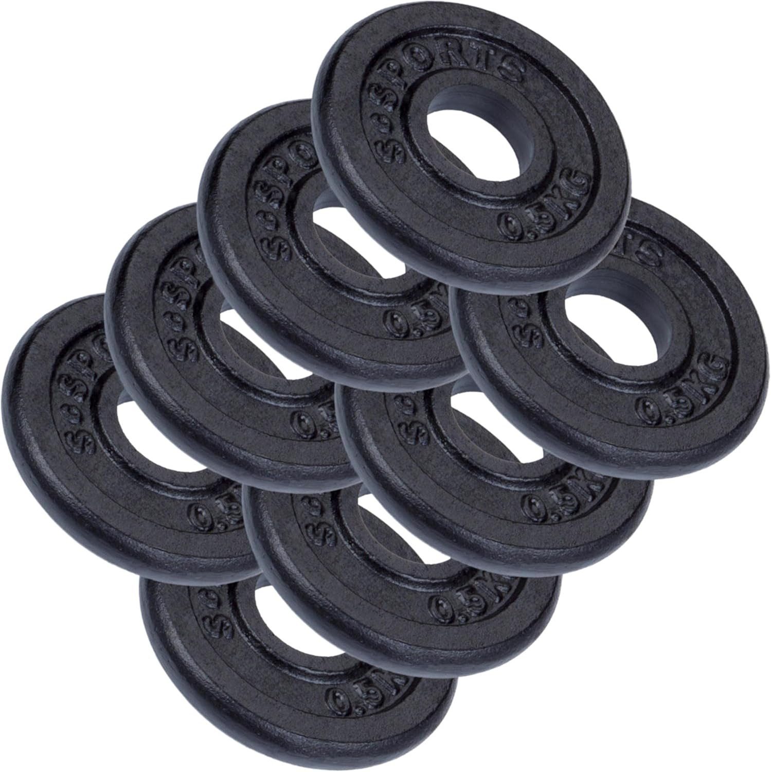 ScSPORTS® Hantelscheibe, 4 kg, (8-tlg)