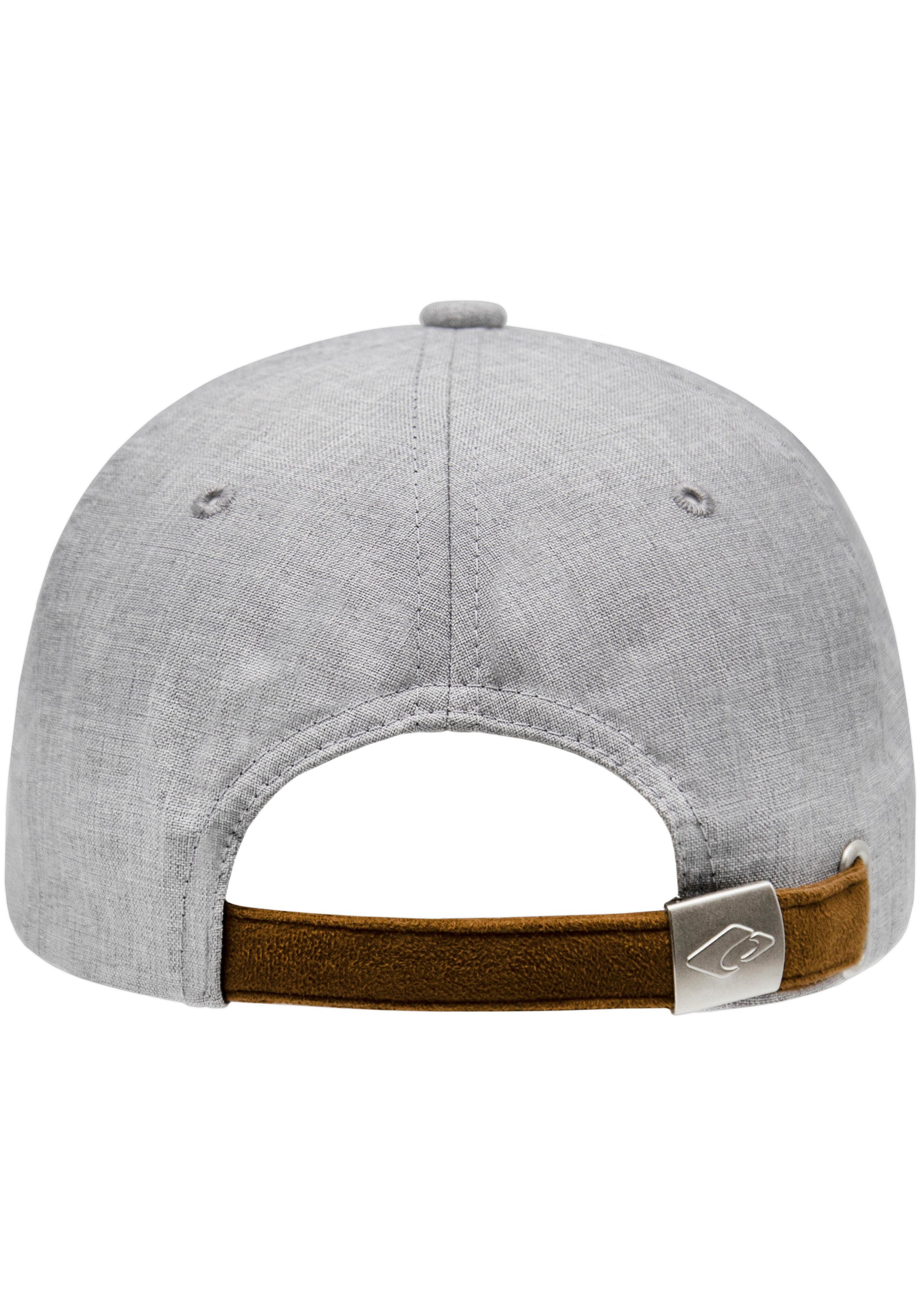 chillouts Baseball Cap Amadora verstellbar in hellgrau Optik, Size, One melierter Hat