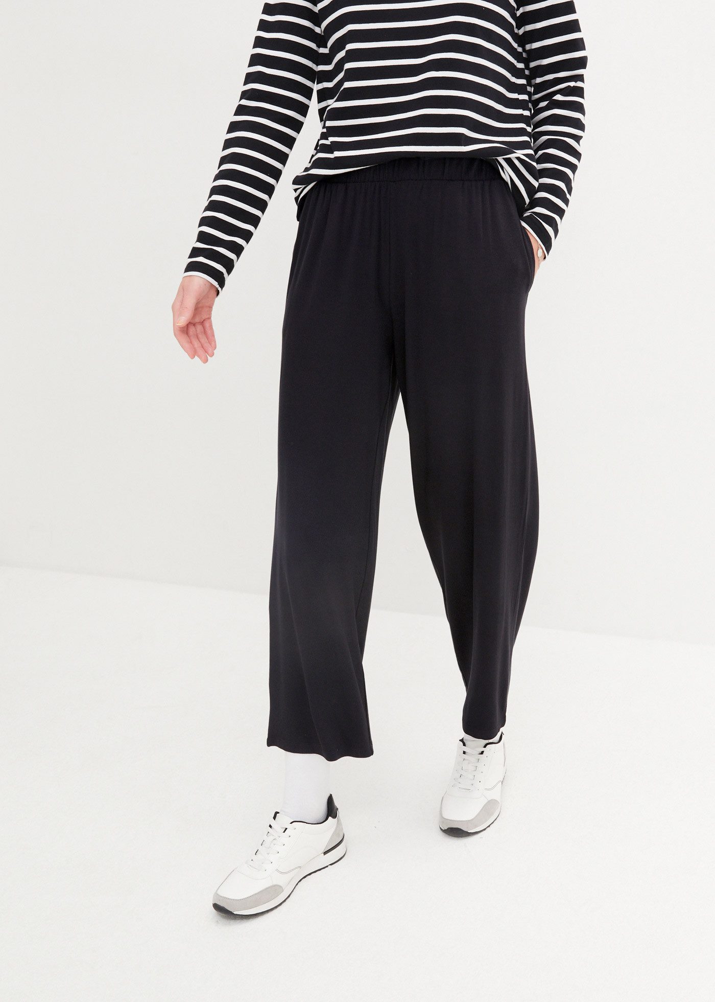 bonprix Jerseyhose (Packung, 2-tlg., 2) 7/8- Shirthose, High-Waist, 2er-Pac günstig online kaufen