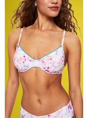 Esprit Bügel-Bikini-Top Bikini-Top mit Bügel-Cups und floralem Print