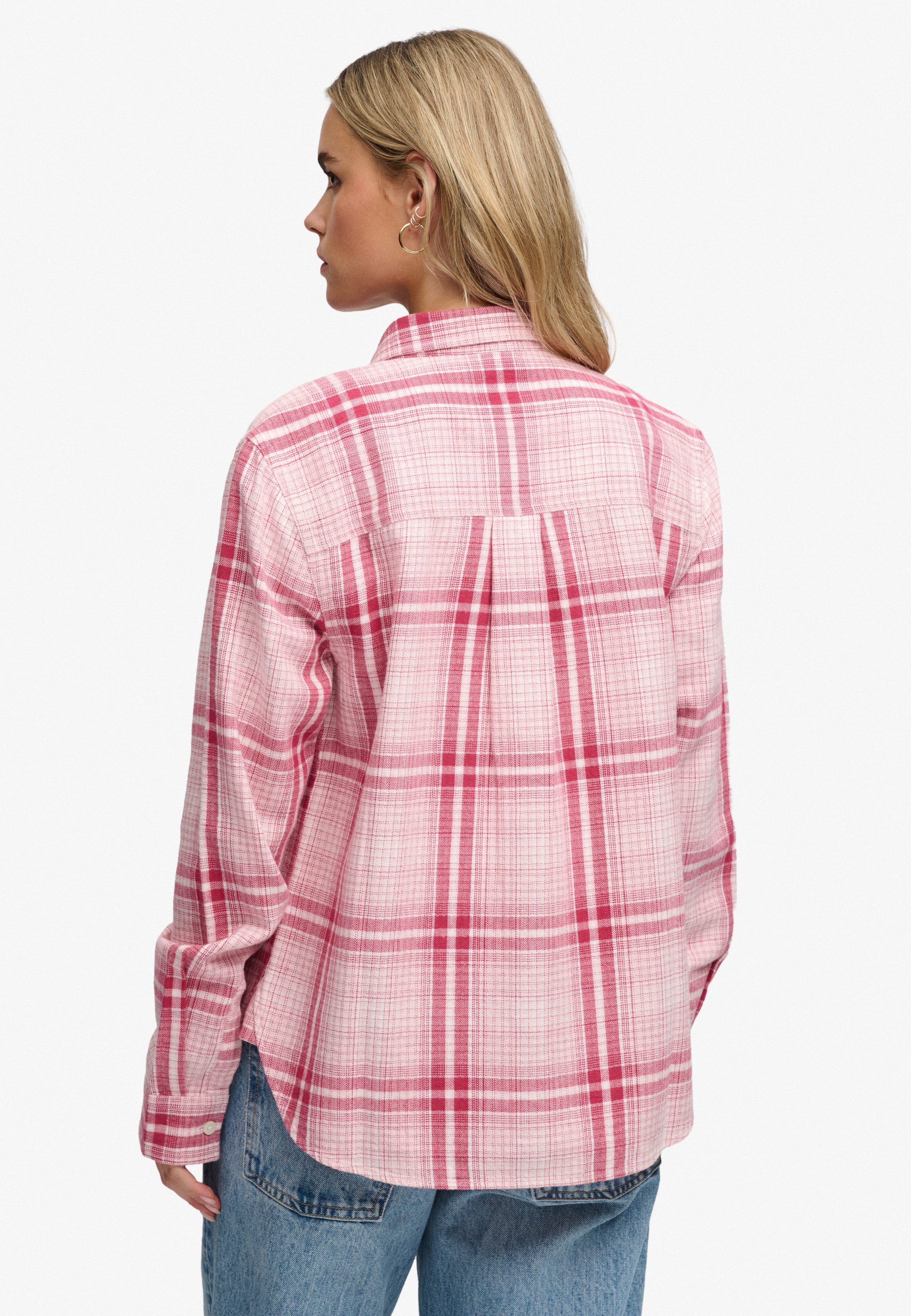 Superdry Karobluse LUMBERJACK CHECK FLANNEL SHIRT Baumwolle, relaxed fit, aus weichem Flanell