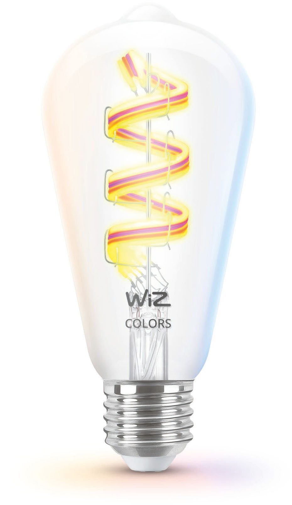 WiZ LED-Leuchtmittel White & Color 60W E27 ST64 Edison Tunable, E27
