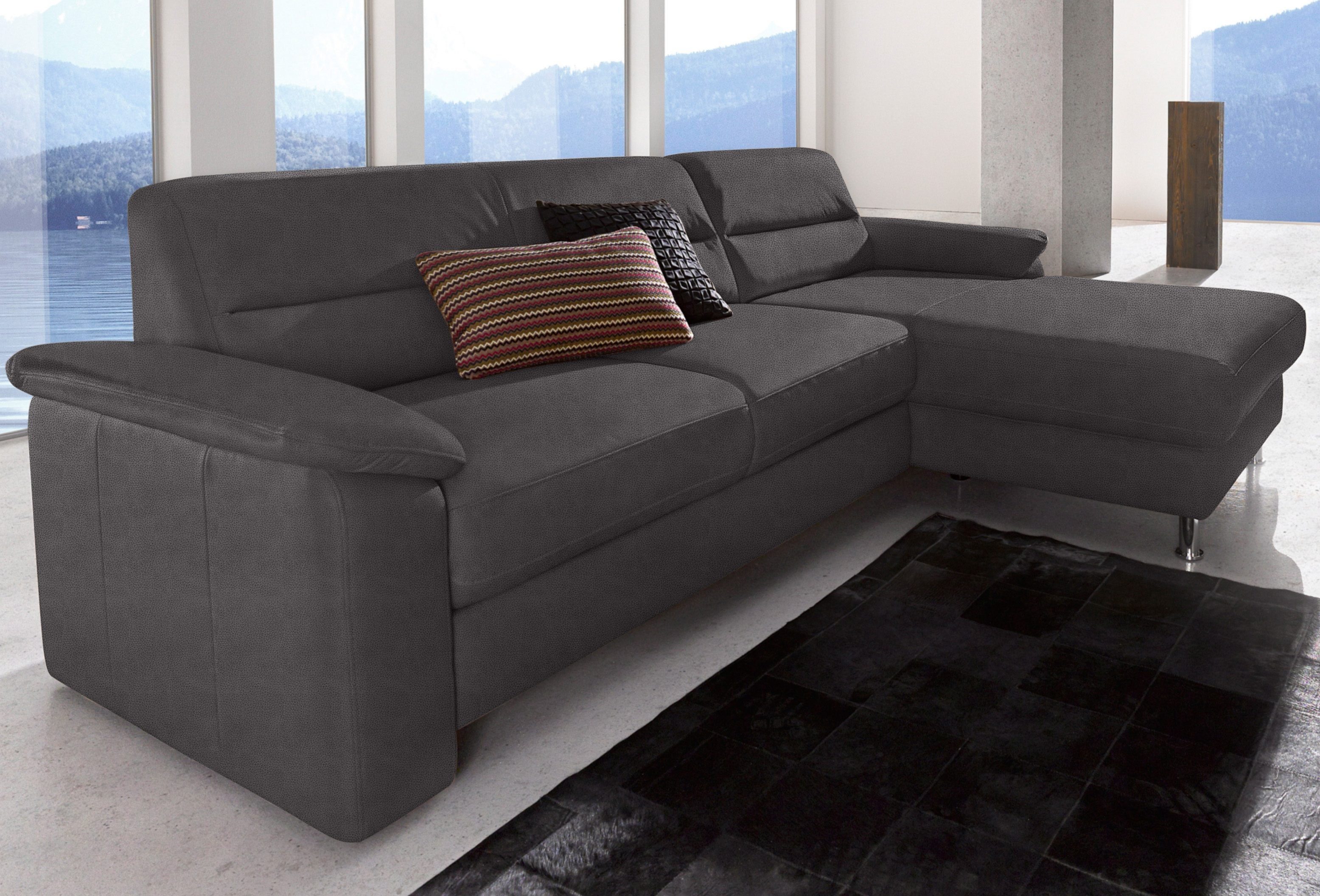 sit&more Ecksofa Ascara L-Form, B: 251 cm, Boxspring & Federkern, Schlaffunktion optional, frei stellbar, Komfortsitz