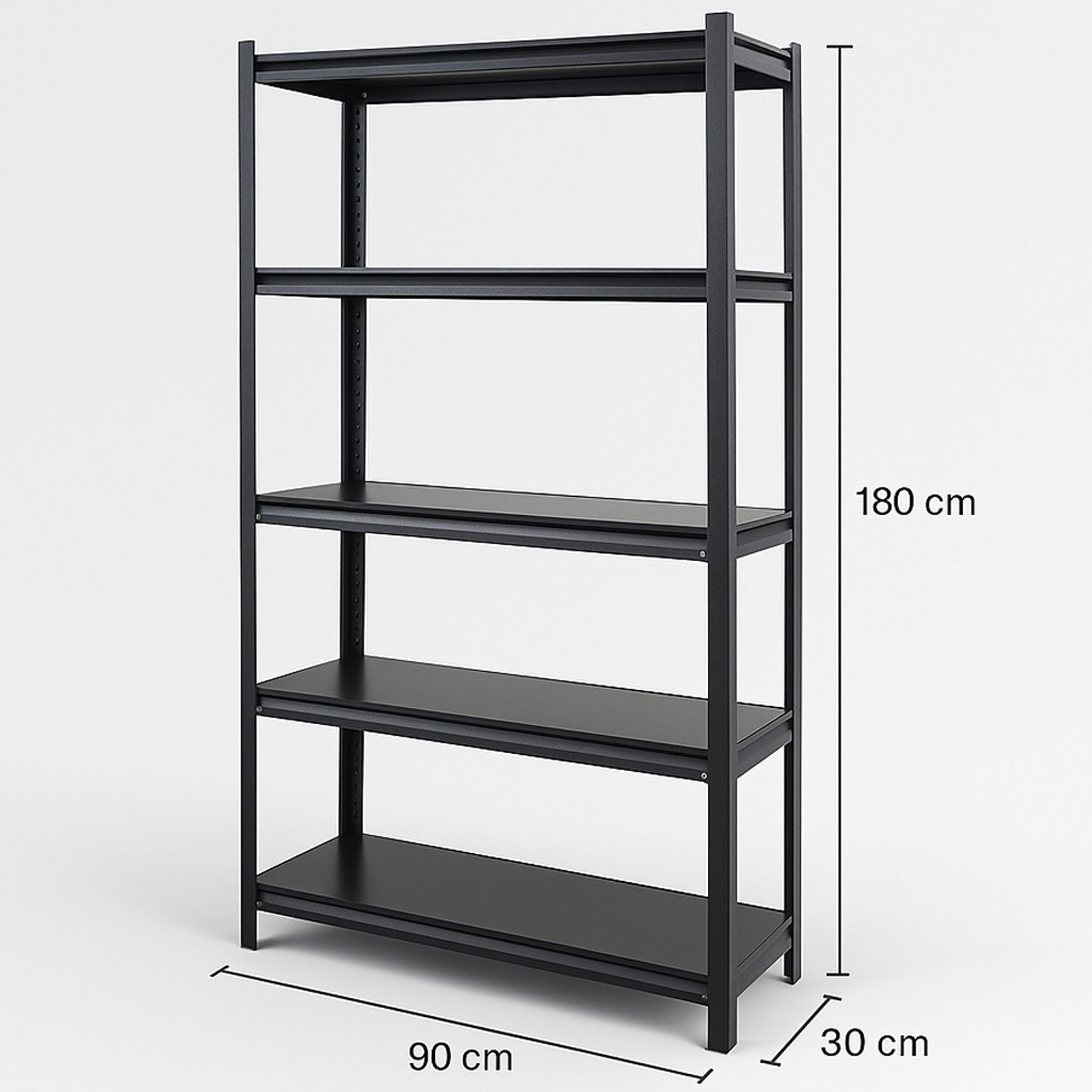 TRUTZHOLM Steckregal Wohnzimmerregal 180x90x30 cm Stahl 875 kg 5 Regalböden günstig online kaufen