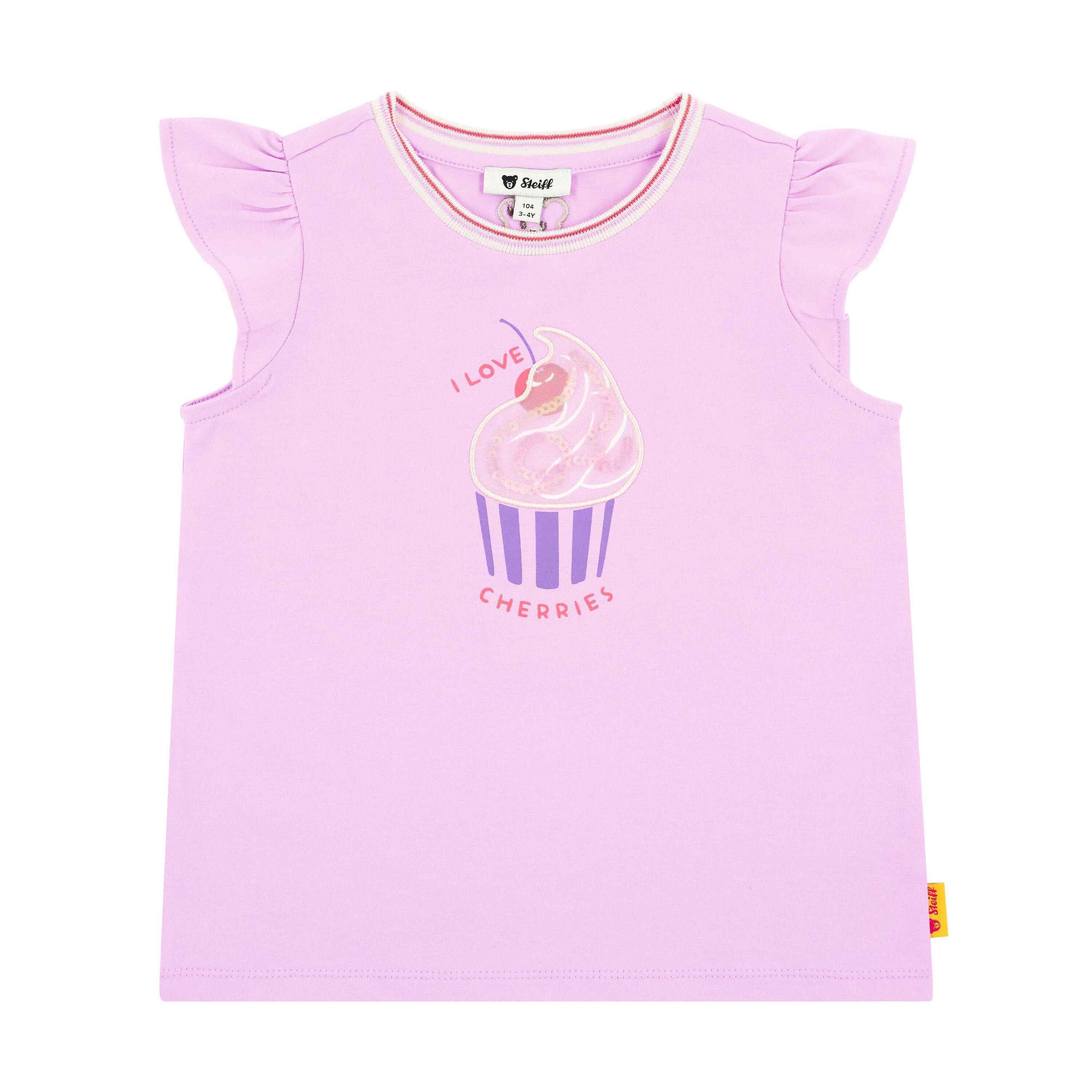 Steiff T-Shirt T-Shirt kurzarm Cherry Cake