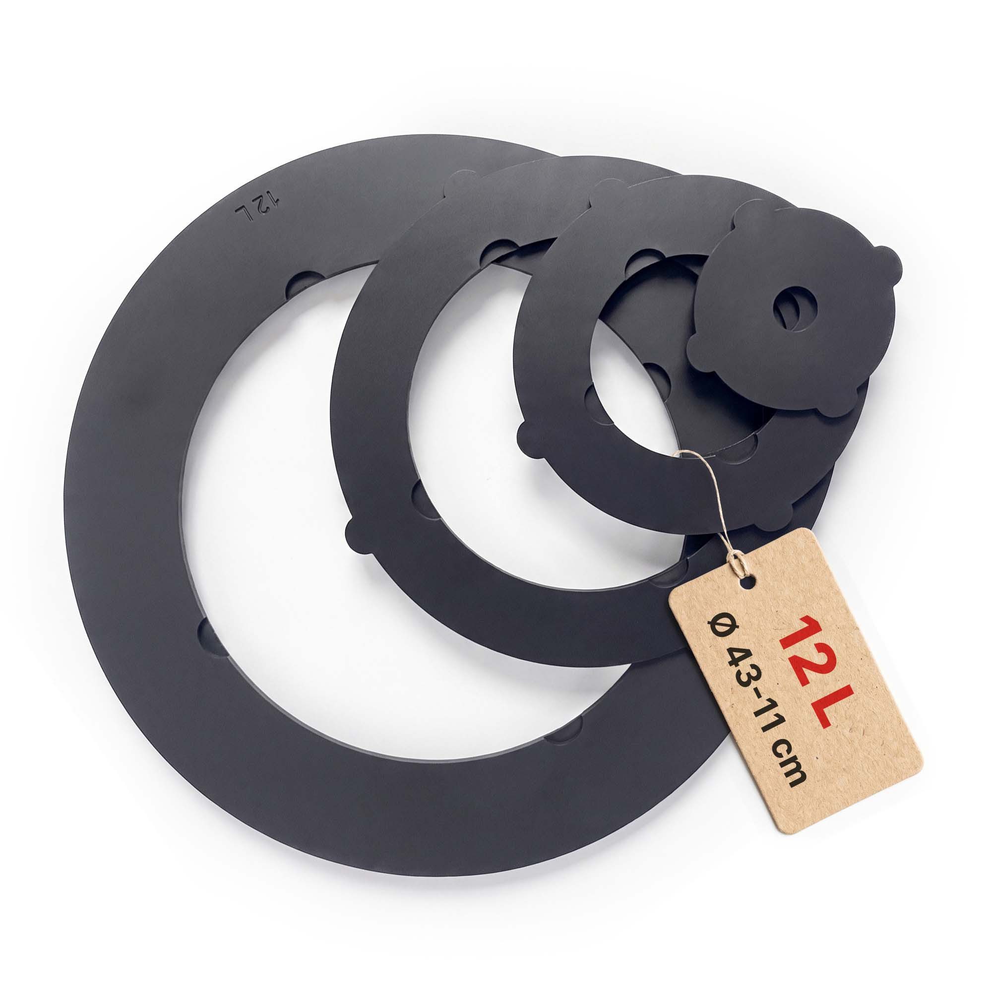 4BIG.fun Feuerstelle Adapter-Ringe Eintopfofen Uchag 39 cm Utschak Topf, (Herdplatte für Feuerkessel Kasan Adaptierung Kazan), für Uchag 38 cm bis 42 cm