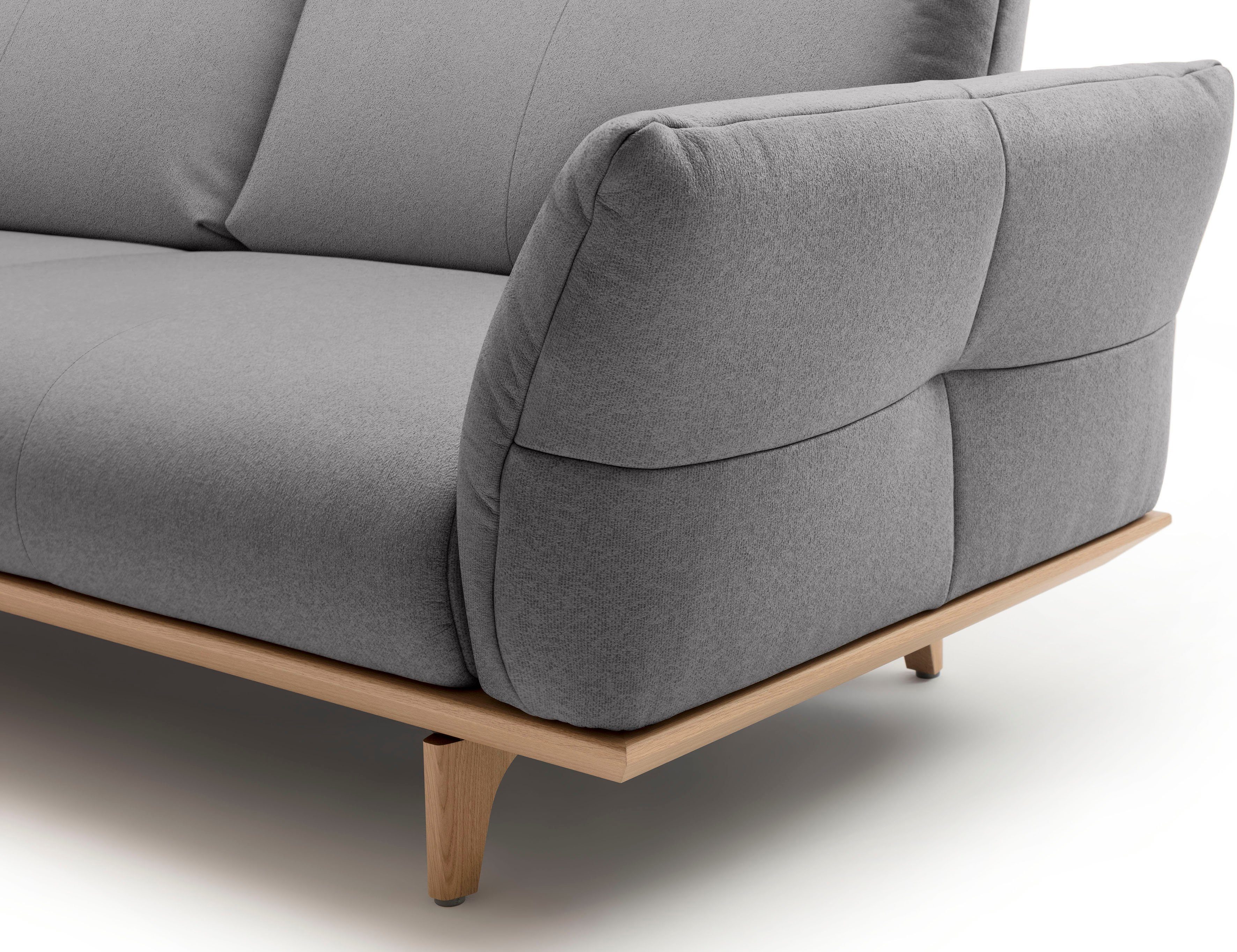 hülsta sofa 3,5-Sitzer Sockel Füße 228 Eiche cm natur, Breite in hs.460, Eiche