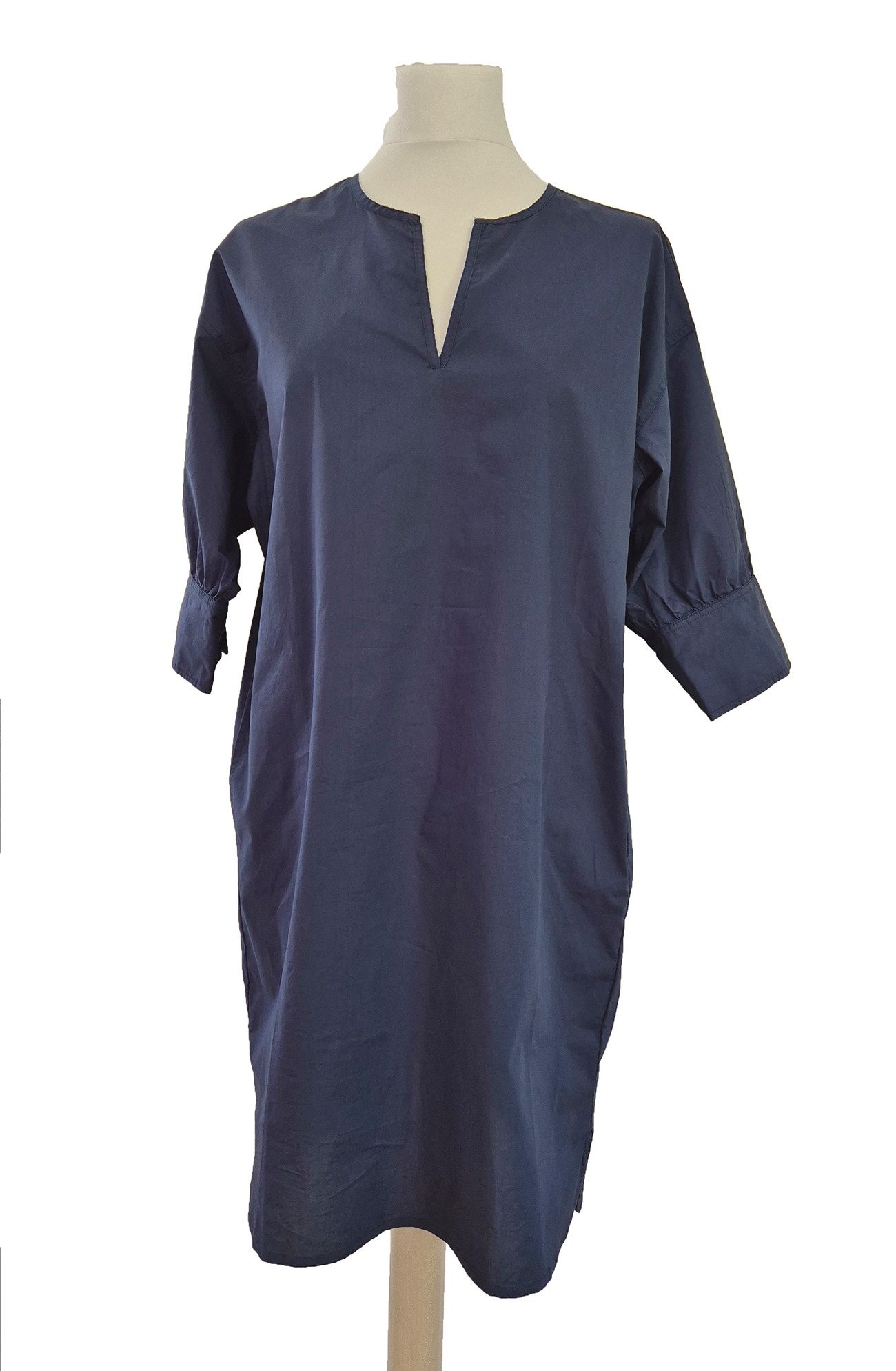 Herrlicher Blusenkleid Dori Dress Popline Knielang