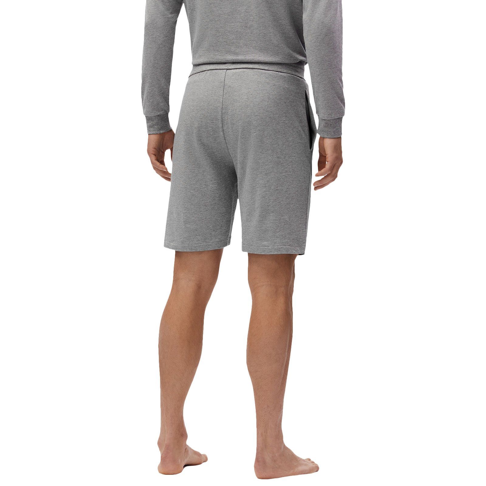 BOSS Shorts grey kontrastfarbenen Streifen medium 033 Shorts Authentic mit