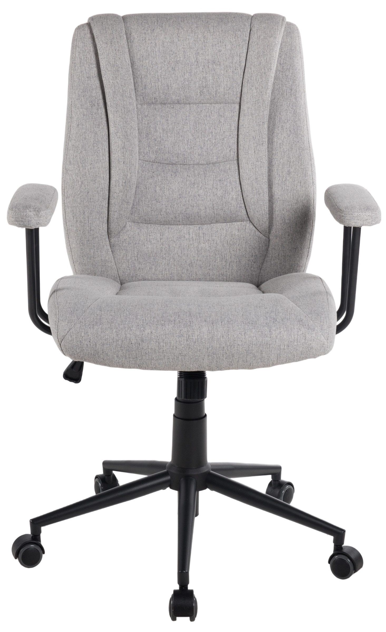 Duo Collection Bürostuhl Caspar, ergonomisch, hellgrau, Webstoff - 64x96x64cm (BxHxT)