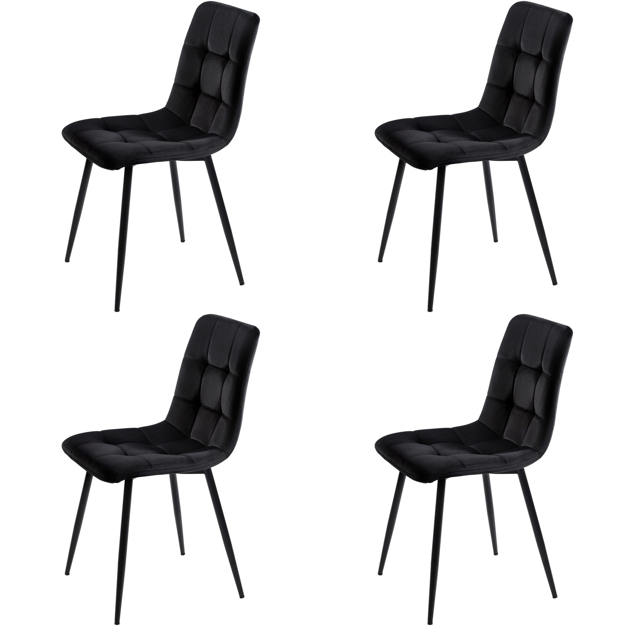 IDEASY 4-Fußstuhl 4St, Polsterstuhl Design Stuhl, günstig online kaufen