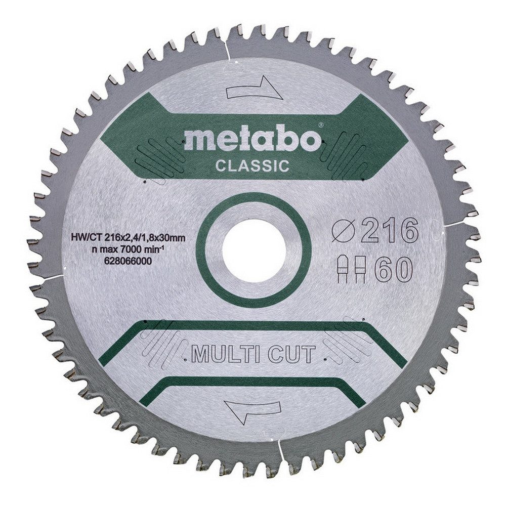 metabo Kreissägeblatt, "multi cut - classic", 305 x 30 mm, Zähnezahl 80, Flach-/Trapezzahn