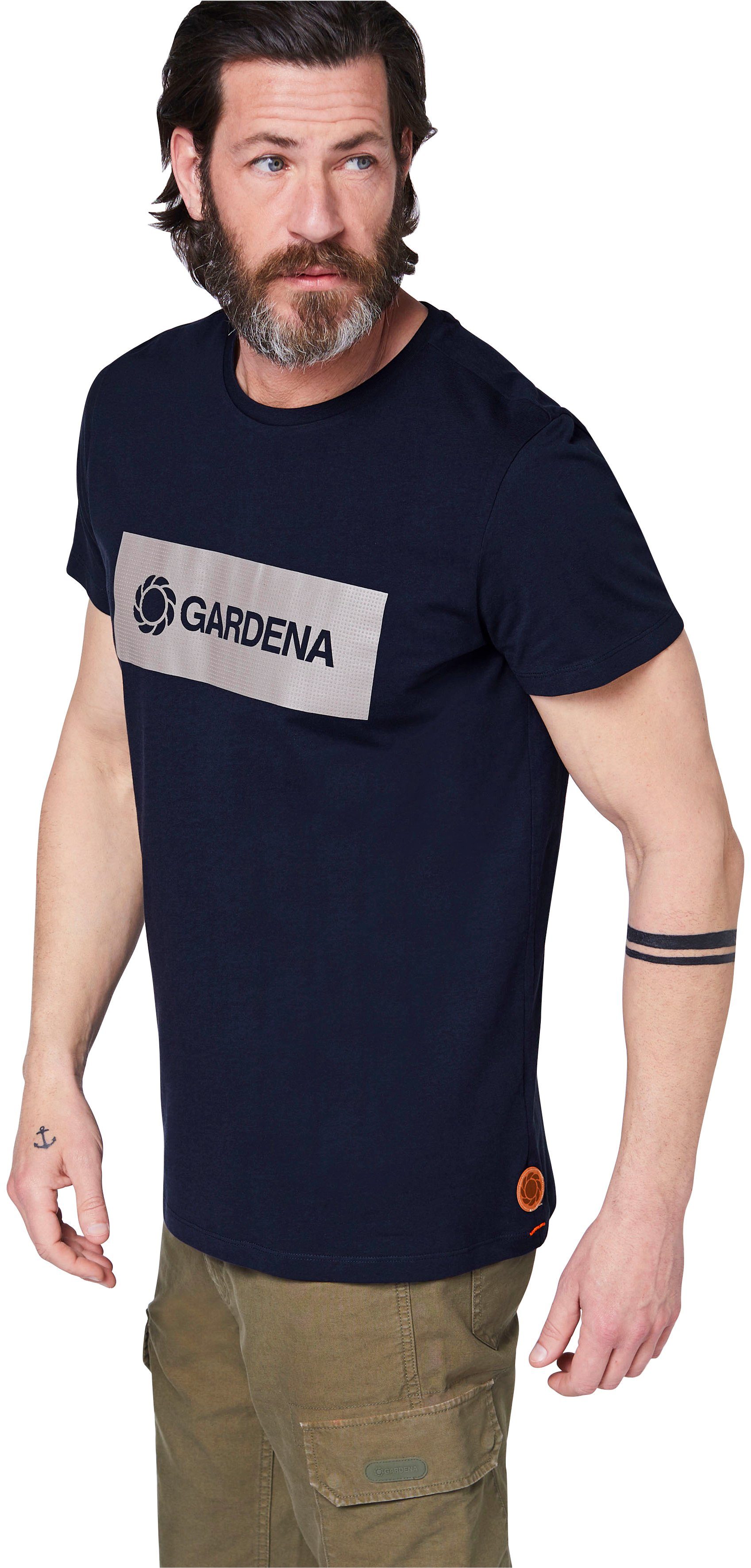 GARDENA T-Shirt Night Sky mit Gardena-Logodruck