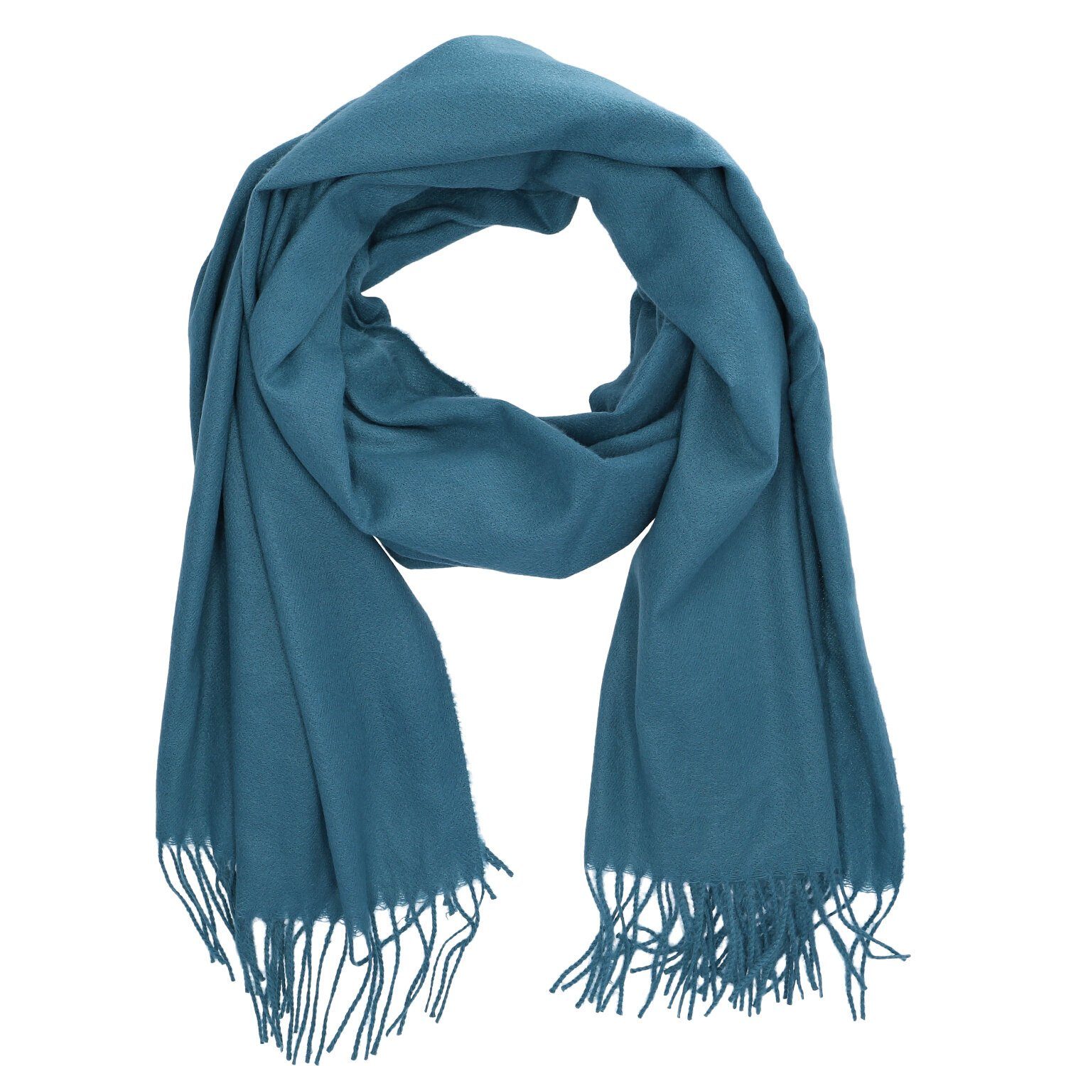 Antonio Fleeceschal Antonio Damen Winterschal Soft Cashmera petrol günstig online kaufen