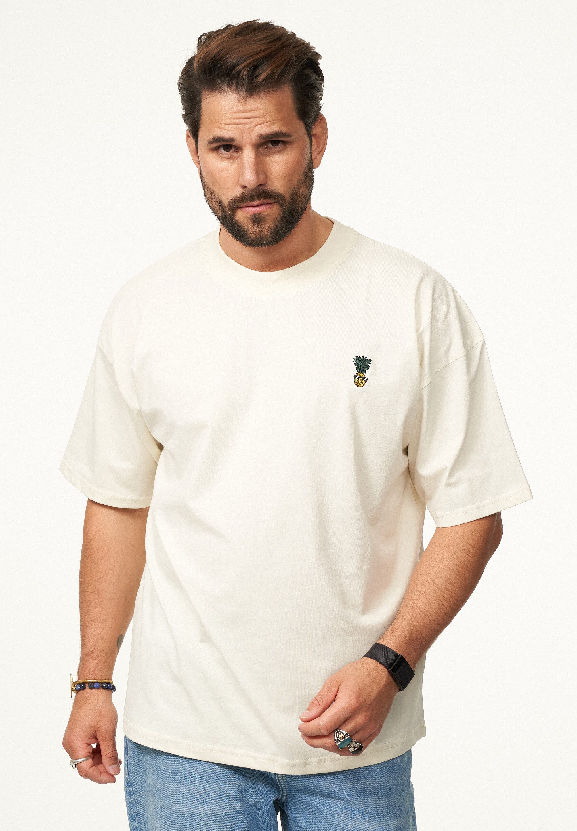 SOULSTAR T-Shirt mit Stickerei Herren Oversize-Fit günstig online kaufen