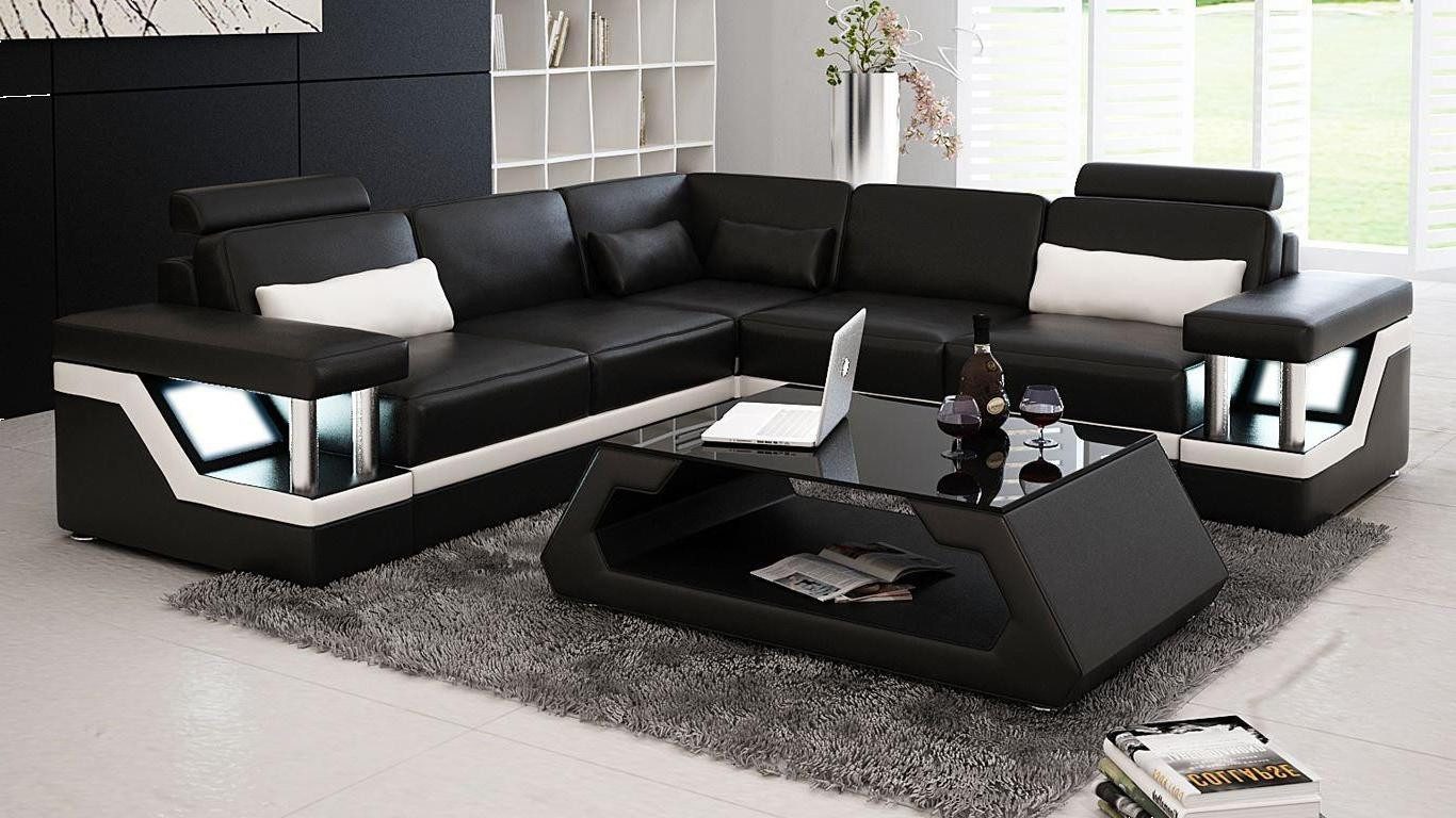 Xlmoebel Ecksofa Designer-Sofa aus Leder mit moderner Polsterecke, Hergestellt in Europa